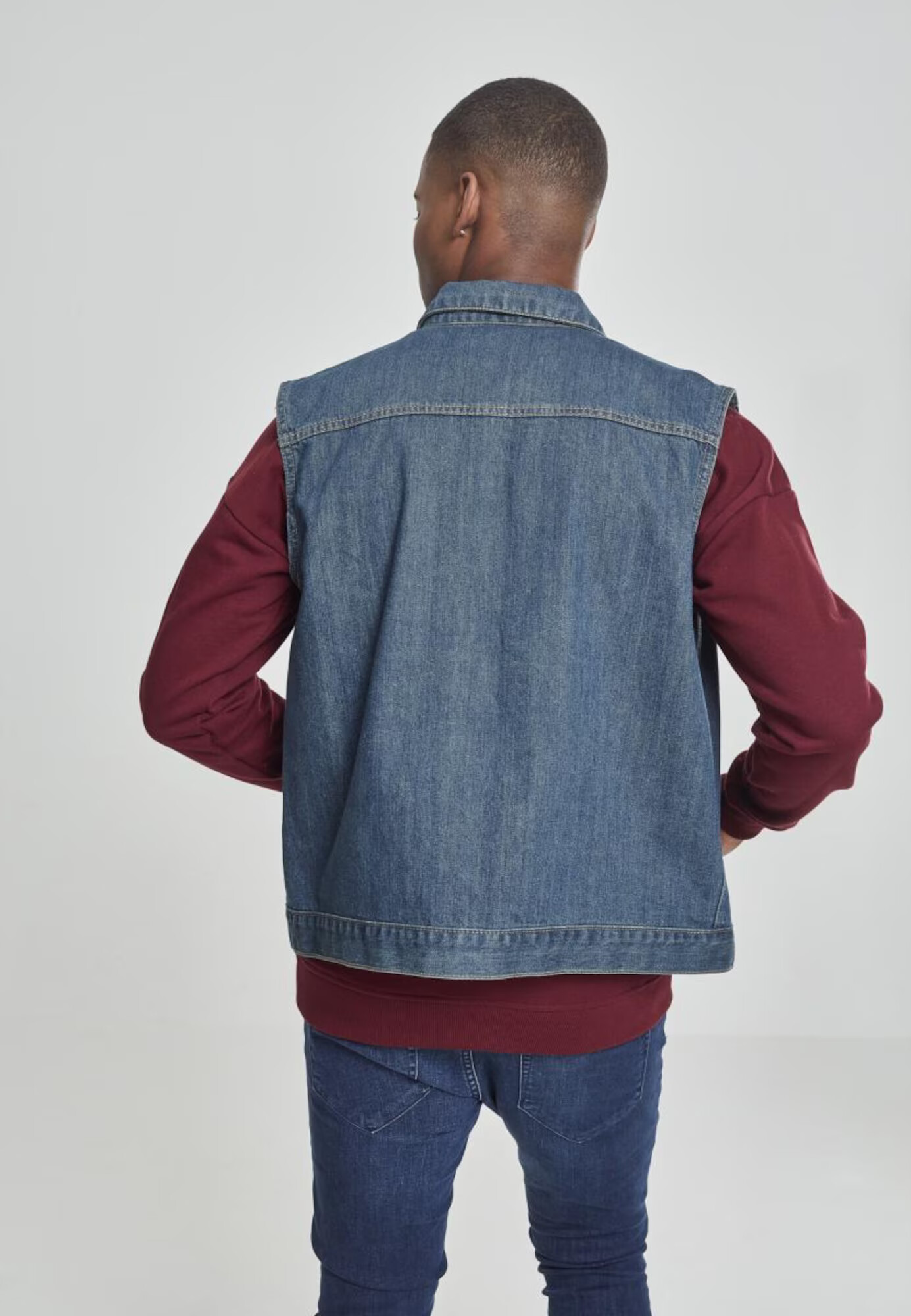 Urban Classics Vestă albastru denim - Pled.ro