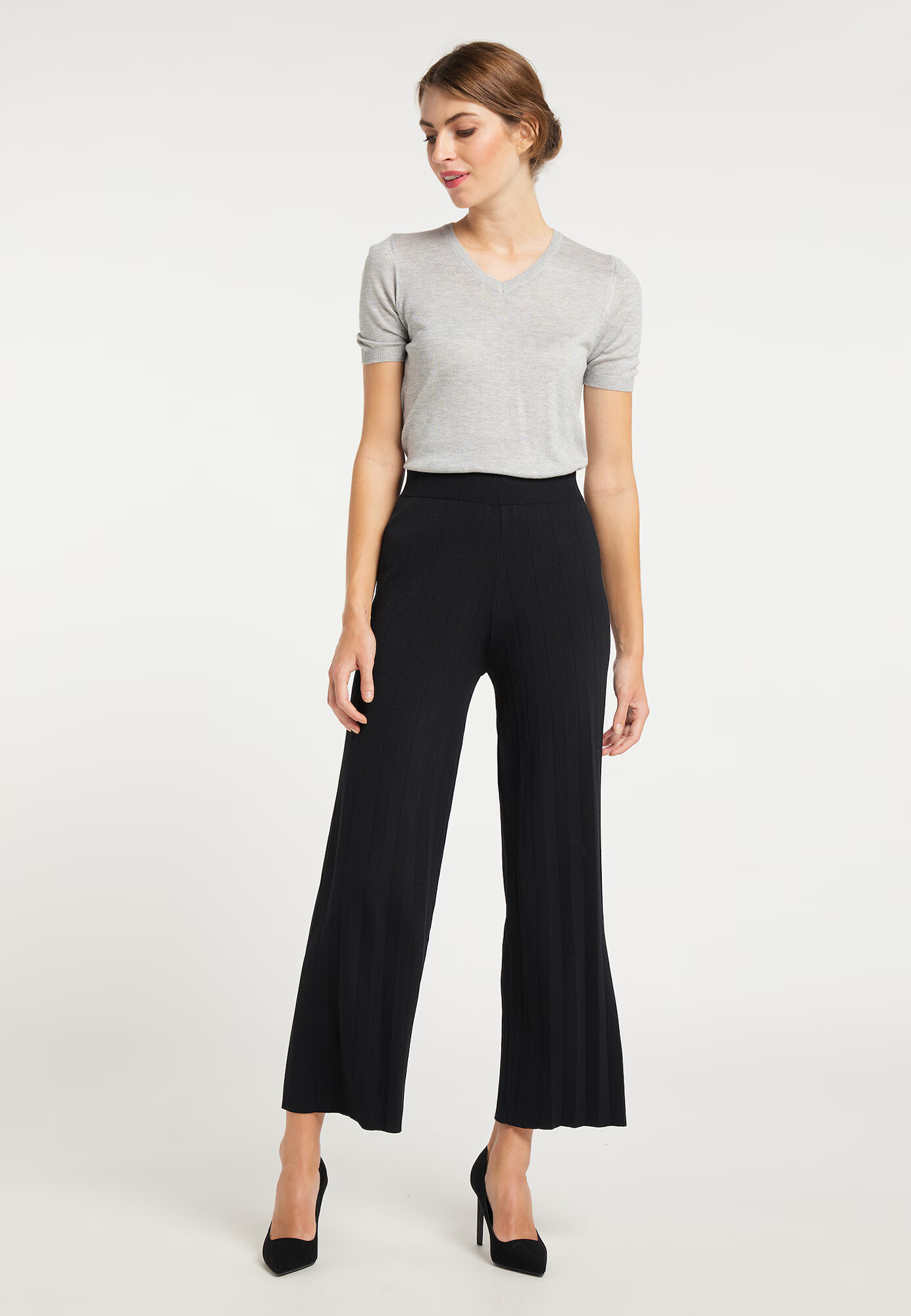 usha BLACK LABEL Pantaloni negru - Pled.ro