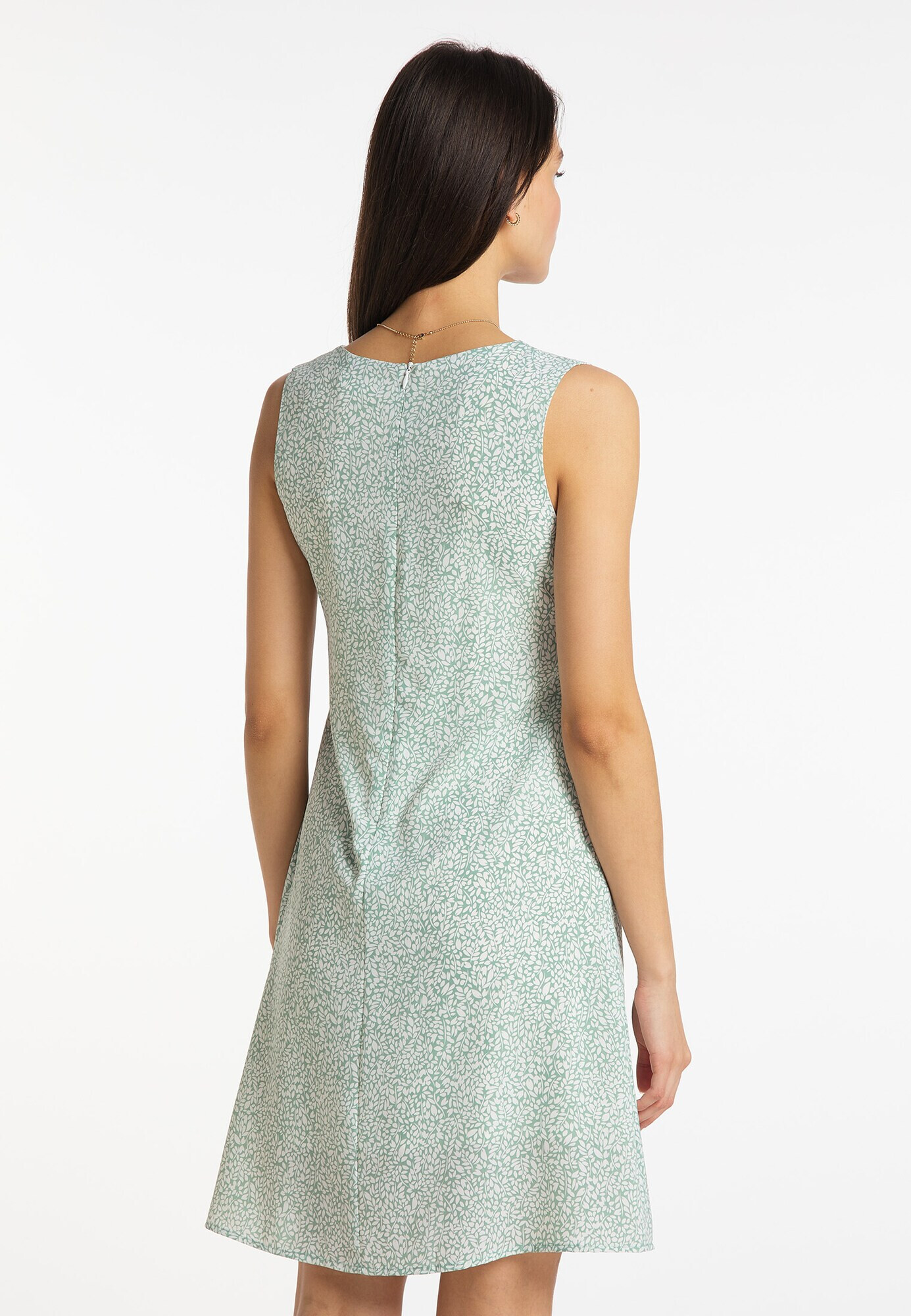 Usha Rochie de cocktail verde mentă / alb - Pled.ro