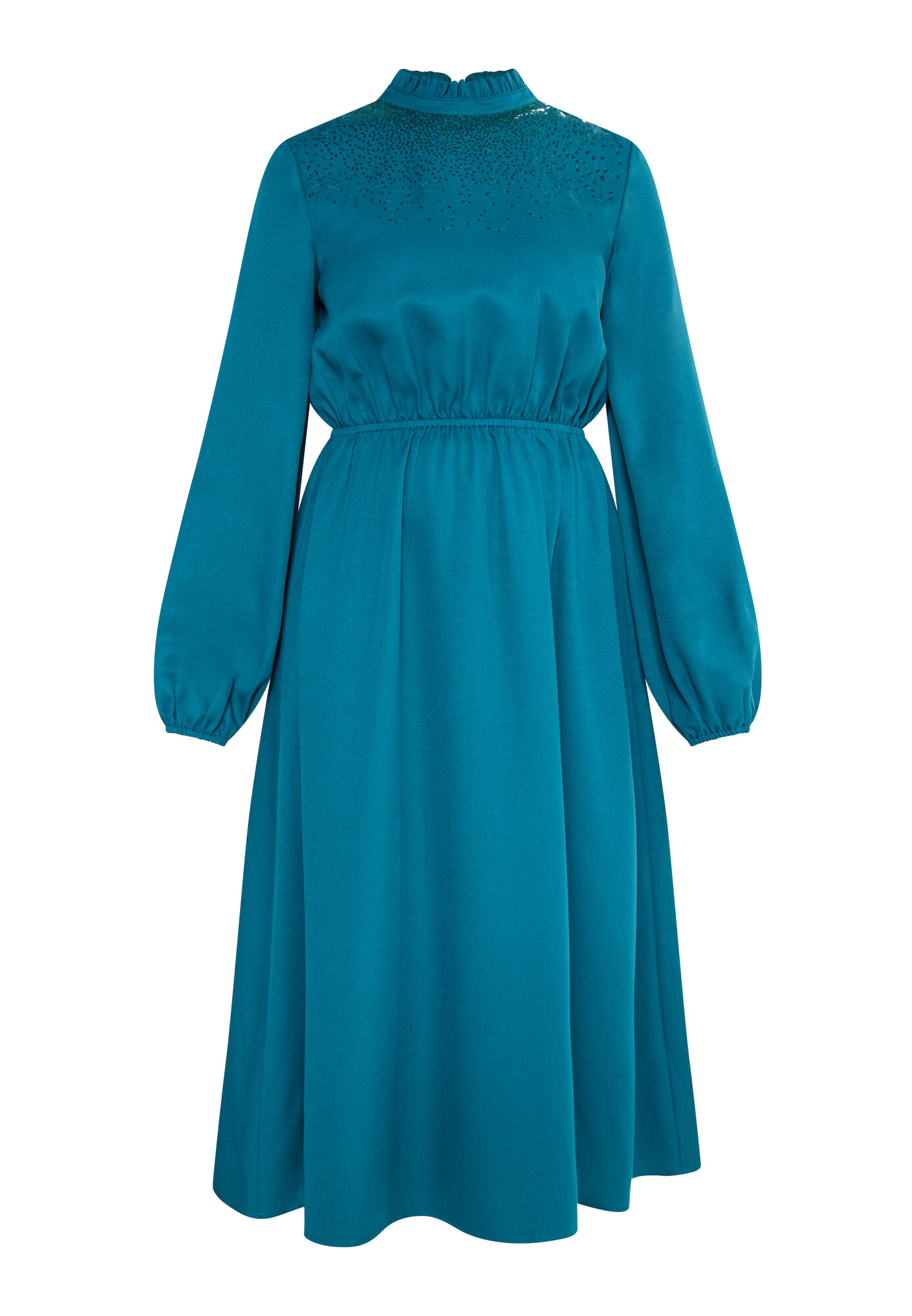 Usha Rochie de cocktail verde petrol - Pled.ro