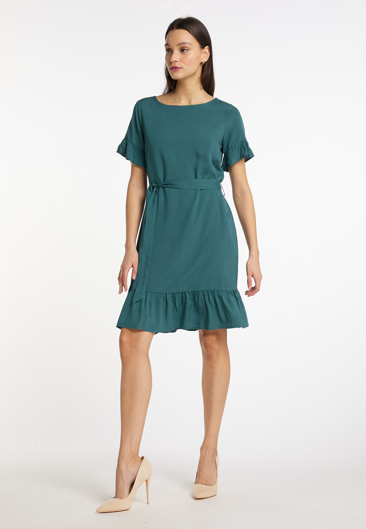 Usha Rochie verde smarald - Pled.ro