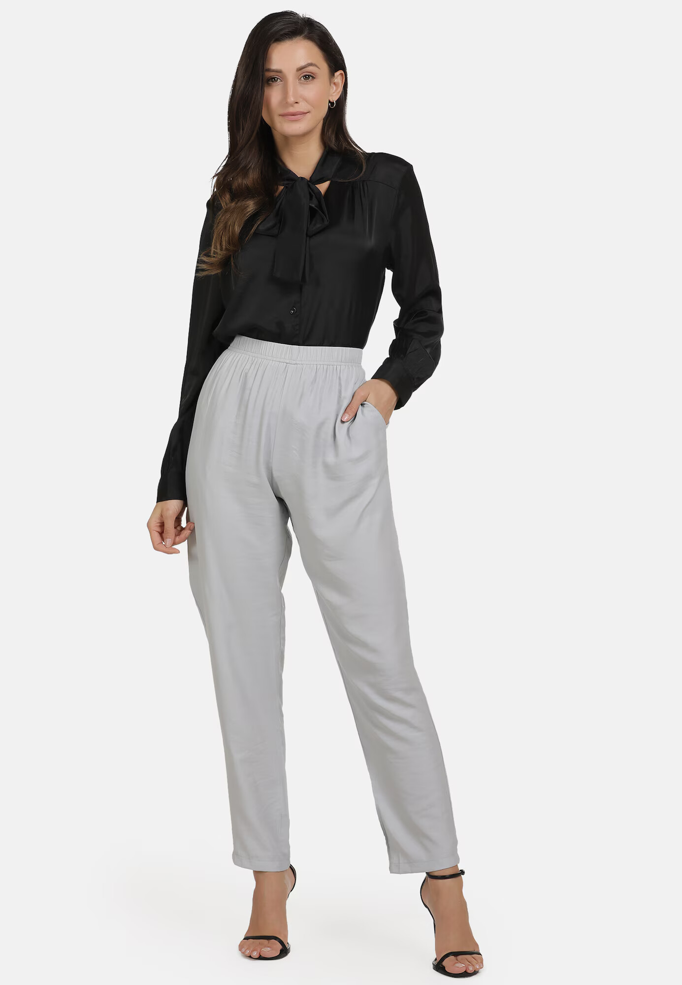 usha WHITE LABEL Pantaloni gri deschis - Pled.ro