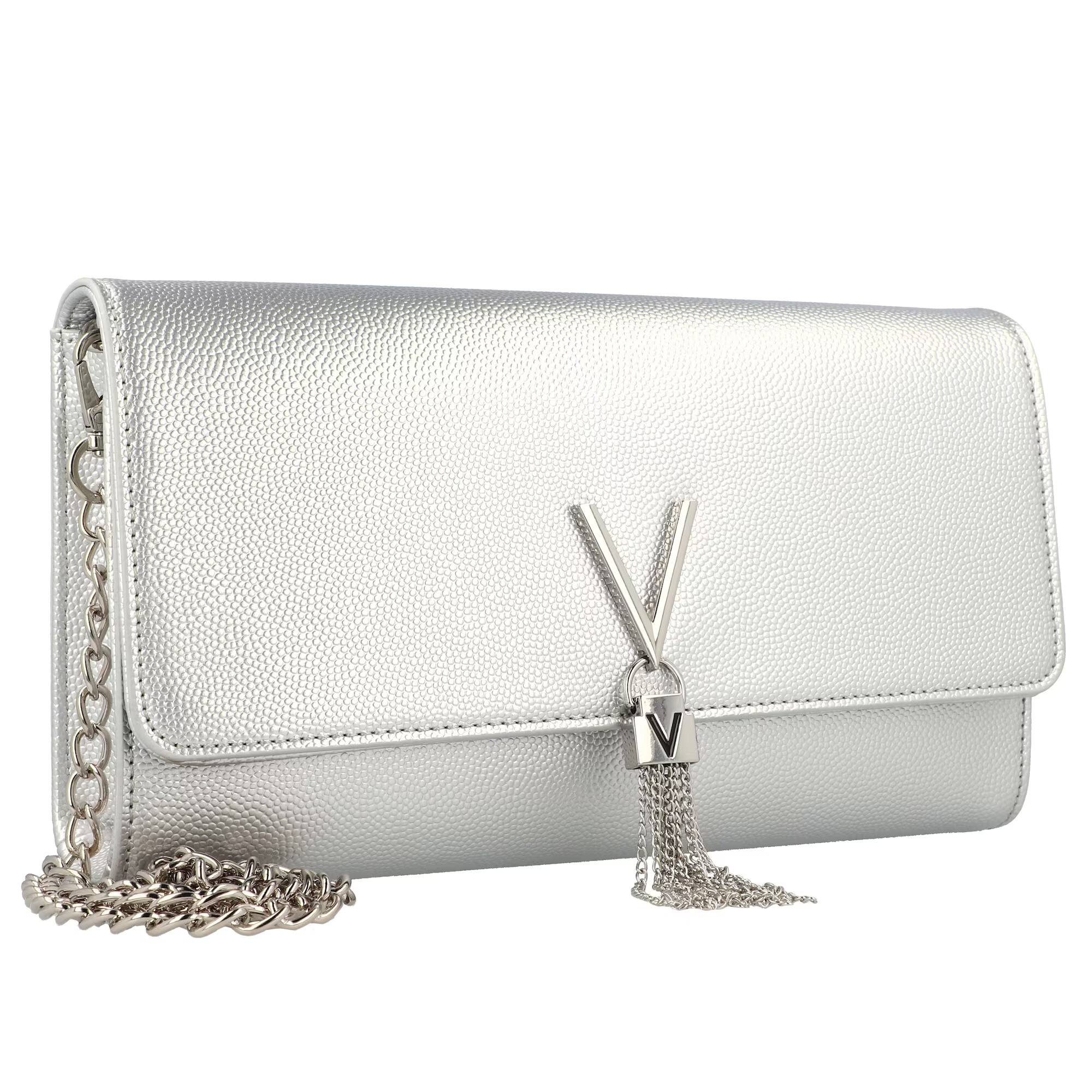 VALENTINO Clutch 'Divina ' argintiu - Pled.ro