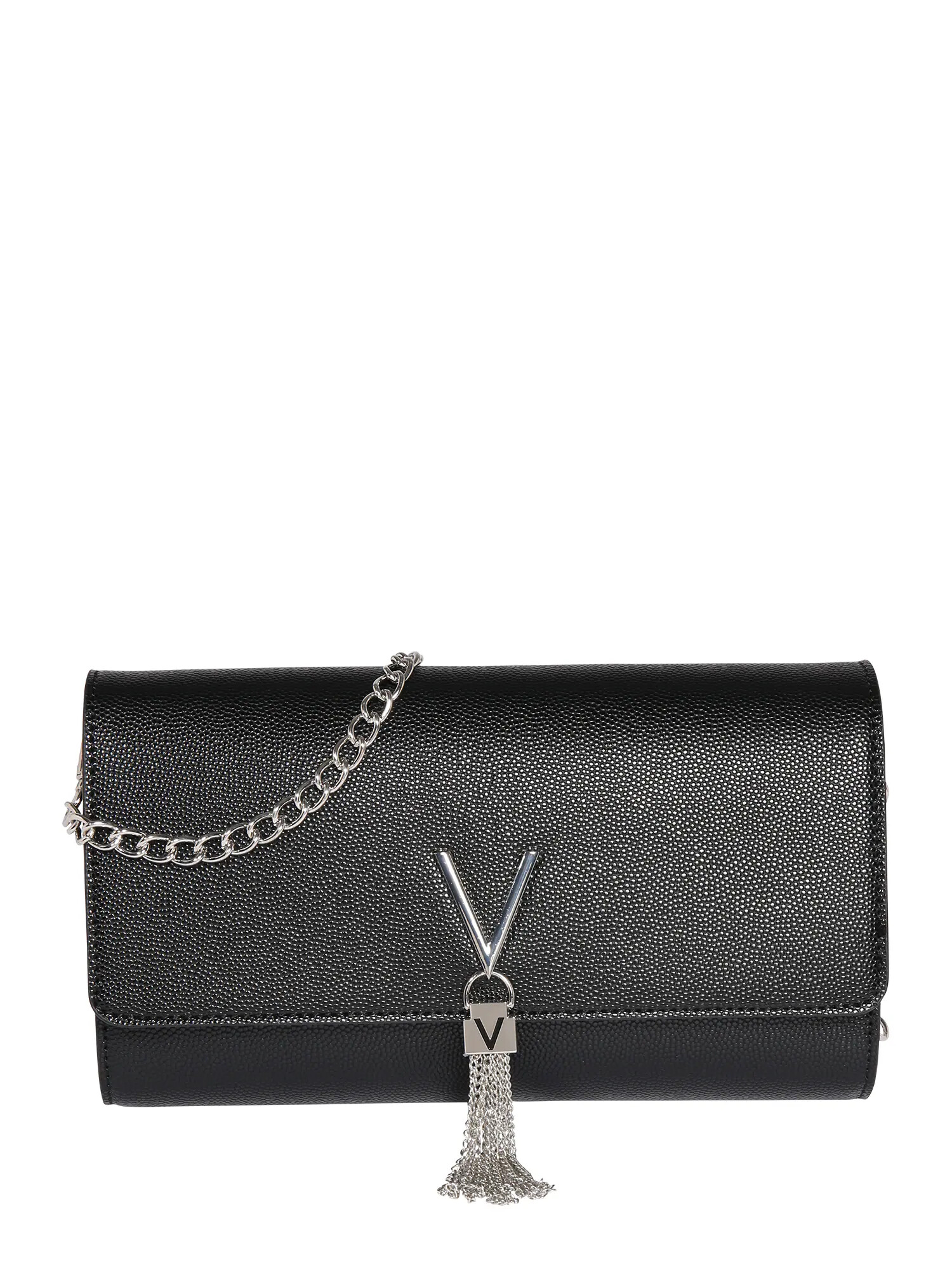 VALENTINO Clutch 'DIVINA' negru / argintiu - Pled.ro