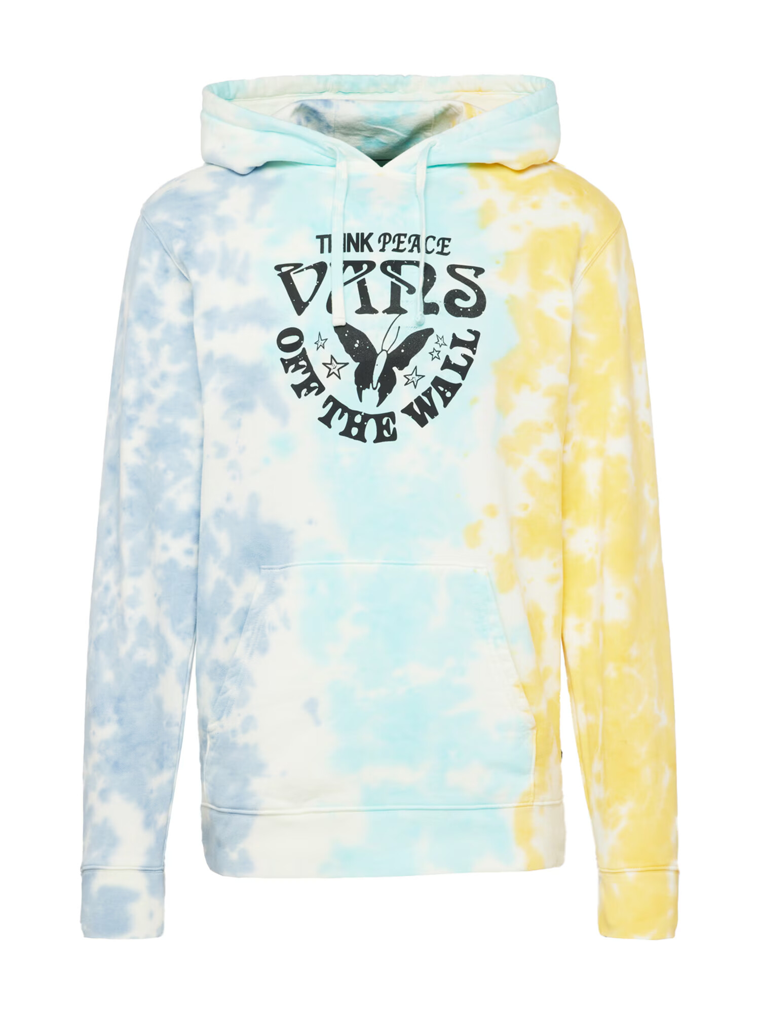 VANS Bluză de molton 'HAPPY THOUGHTS' albastru porumbel / azuriu / galben / negru - Pled.ro