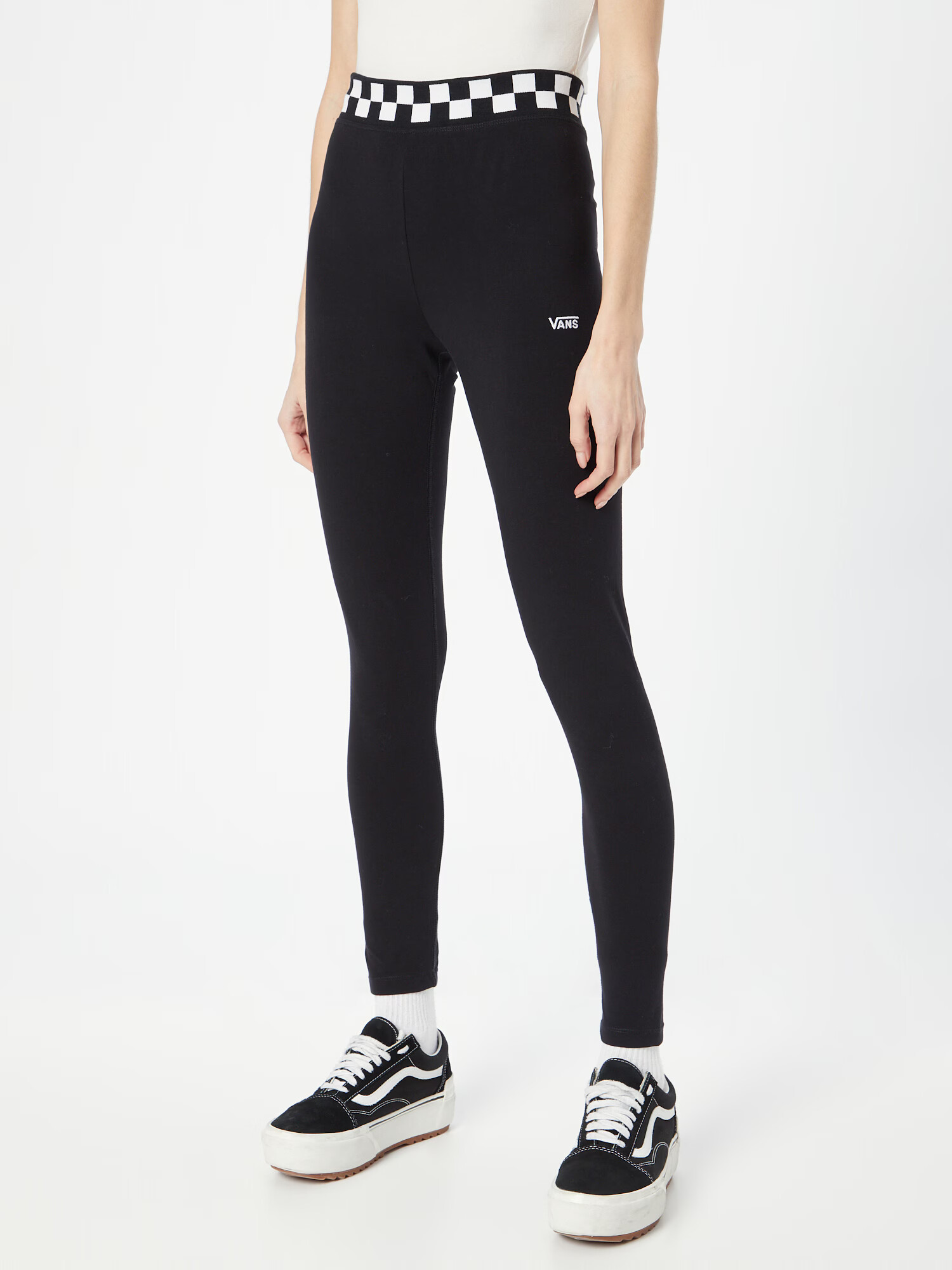 VANS Leggings negru / alb - Pled.ro