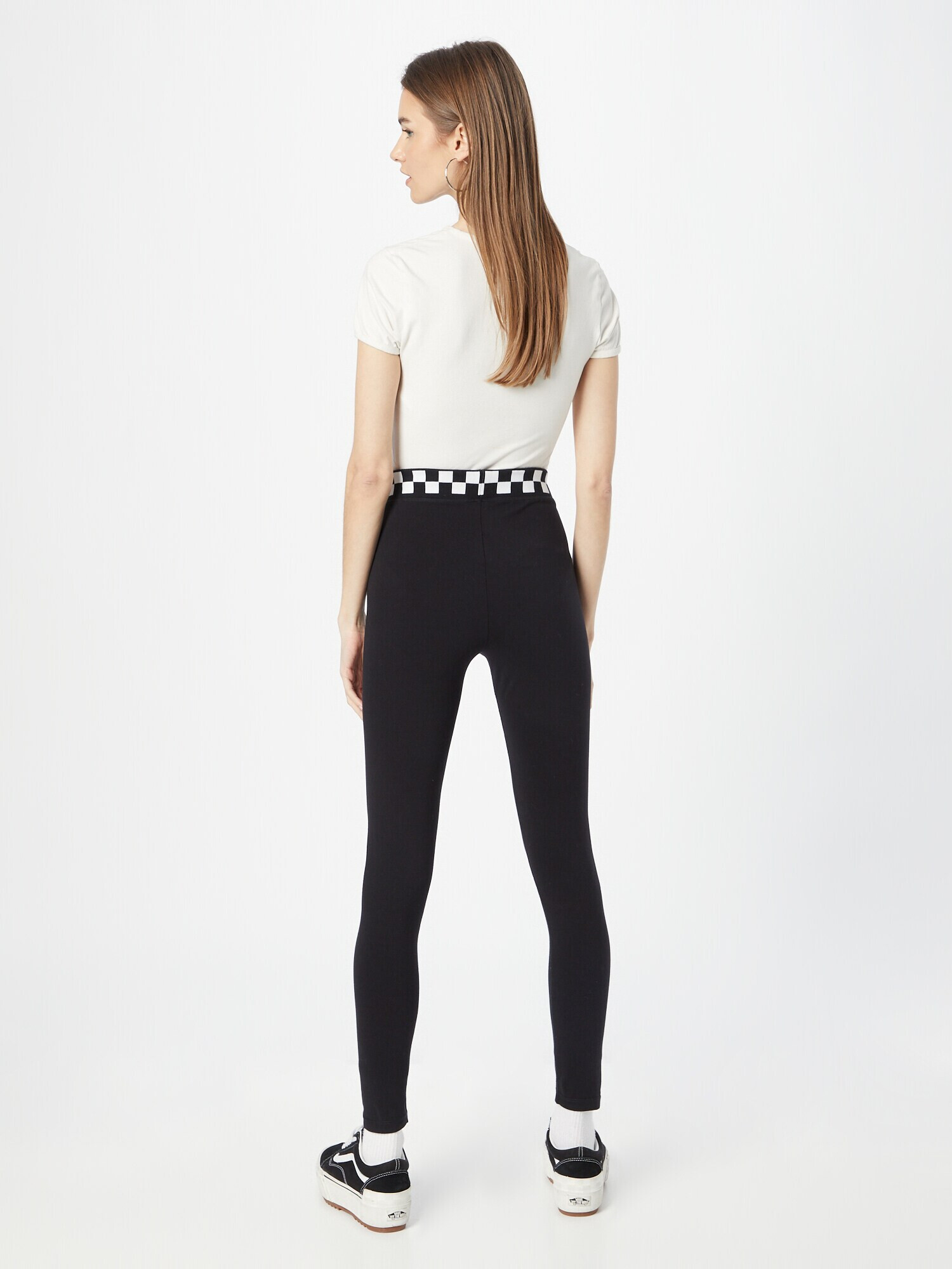 VANS Leggings negru / alb - Pled.ro