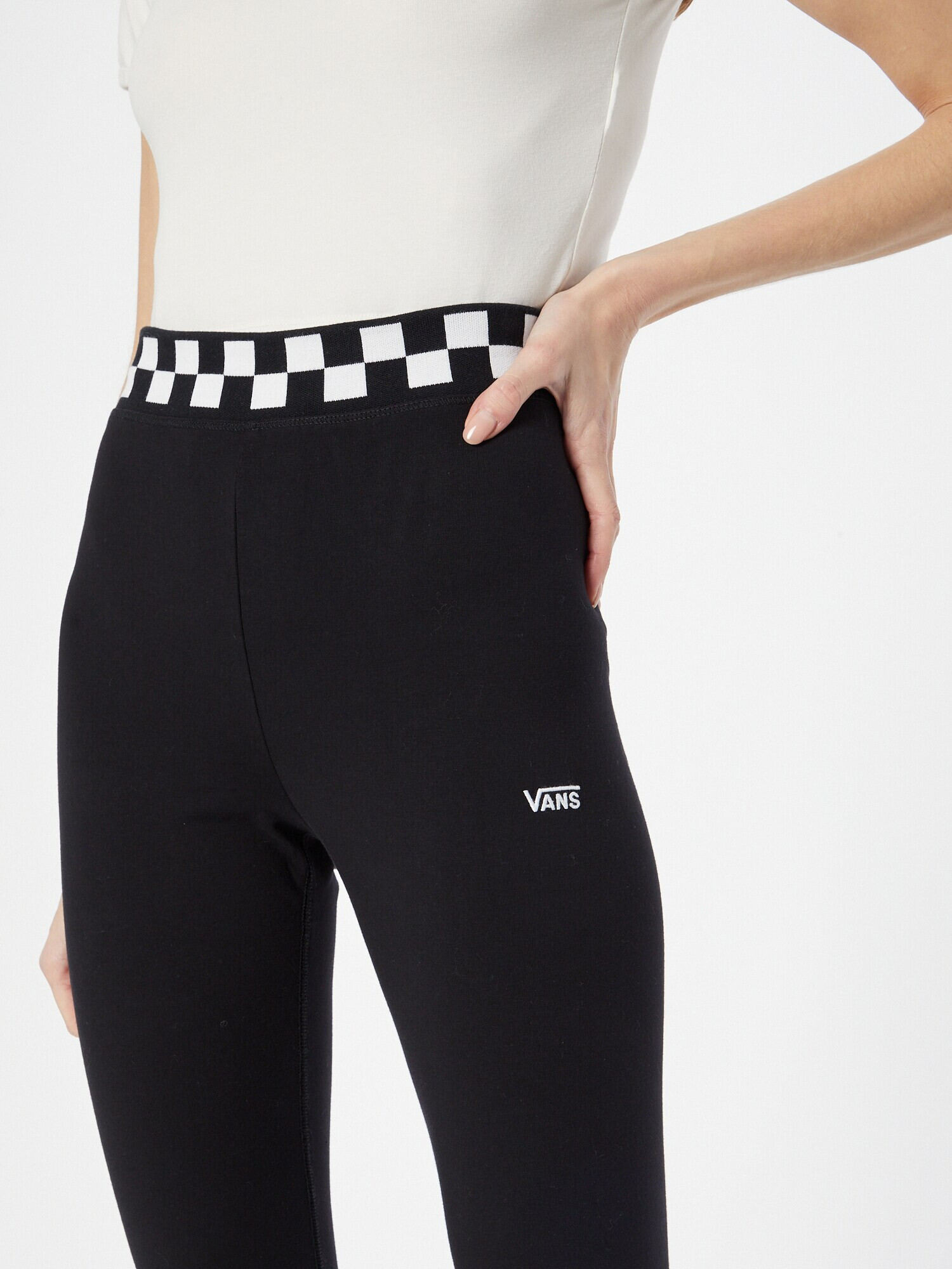 VANS Leggings negru / alb - Pled.ro