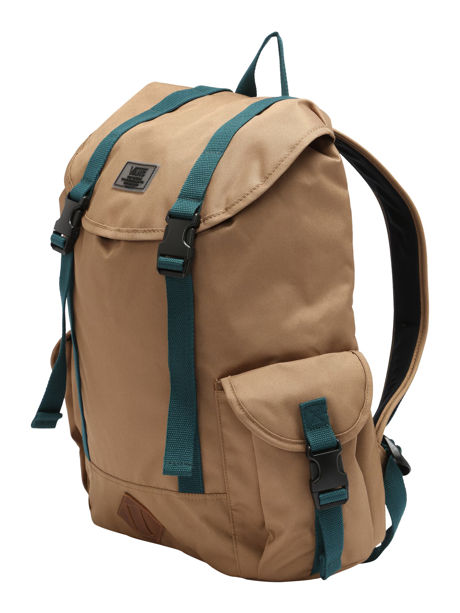 VANS Rucsac 'BASECAMP' maro deschis / verde smarald - Pled.ro