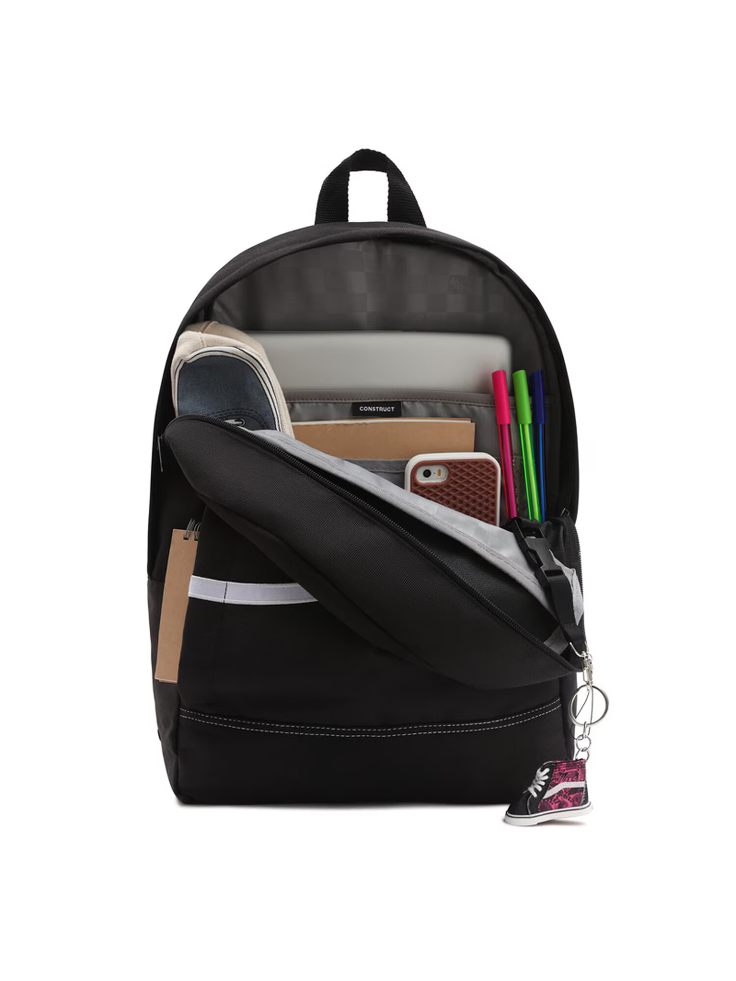 VANS Rucsac 'MN CONSTRUCT SKOOL' negru / alb - Pled.ro