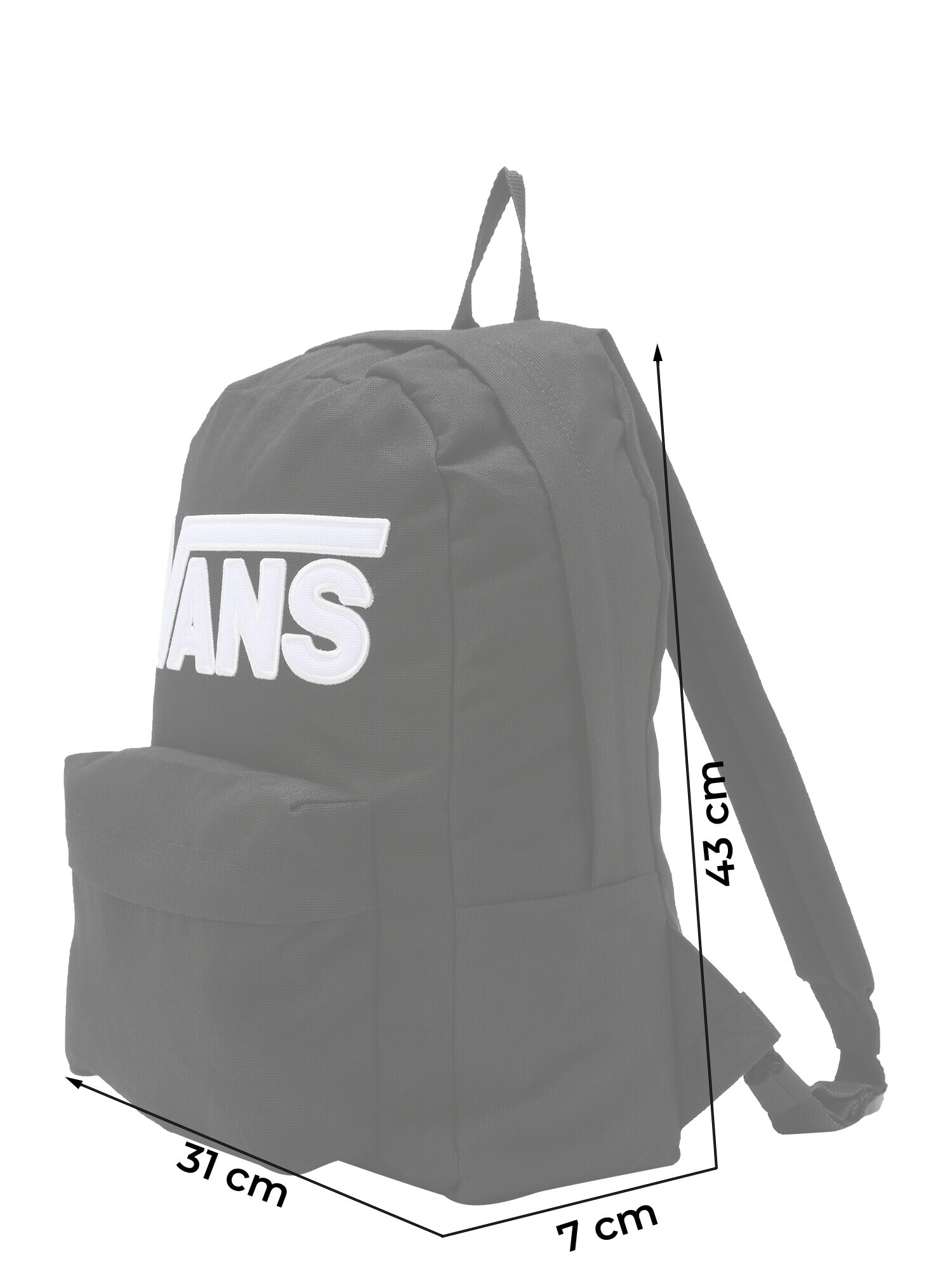 VANS Rucsac 'New Skool' negru / alb - Pled.ro