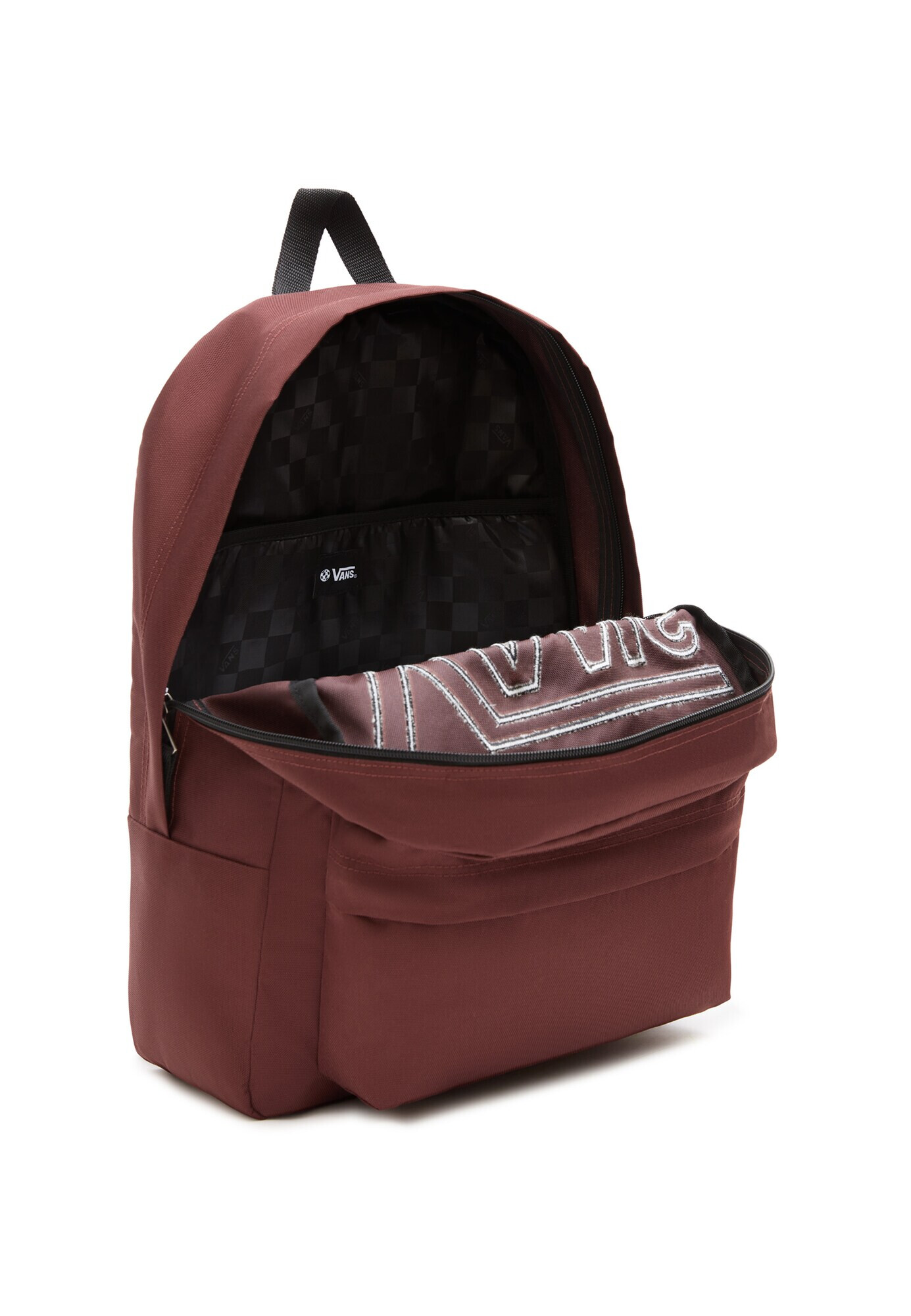 VANS Rucsac 'Realm Flying V' maro închis / negru / alb - Pled.ro