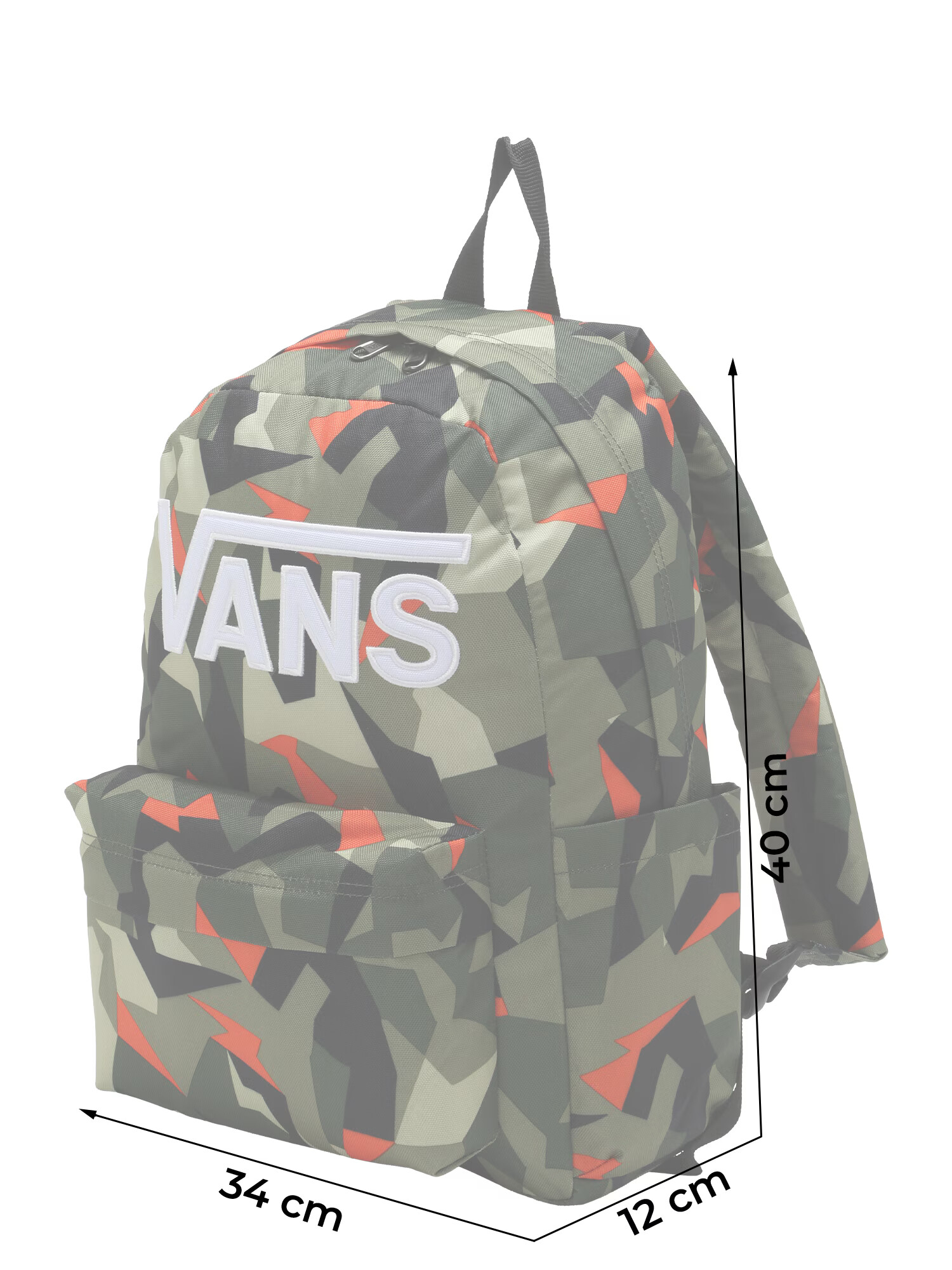 VANS Rucsac verde închis / roșu deschis / negru / alb murdar - Pled.ro