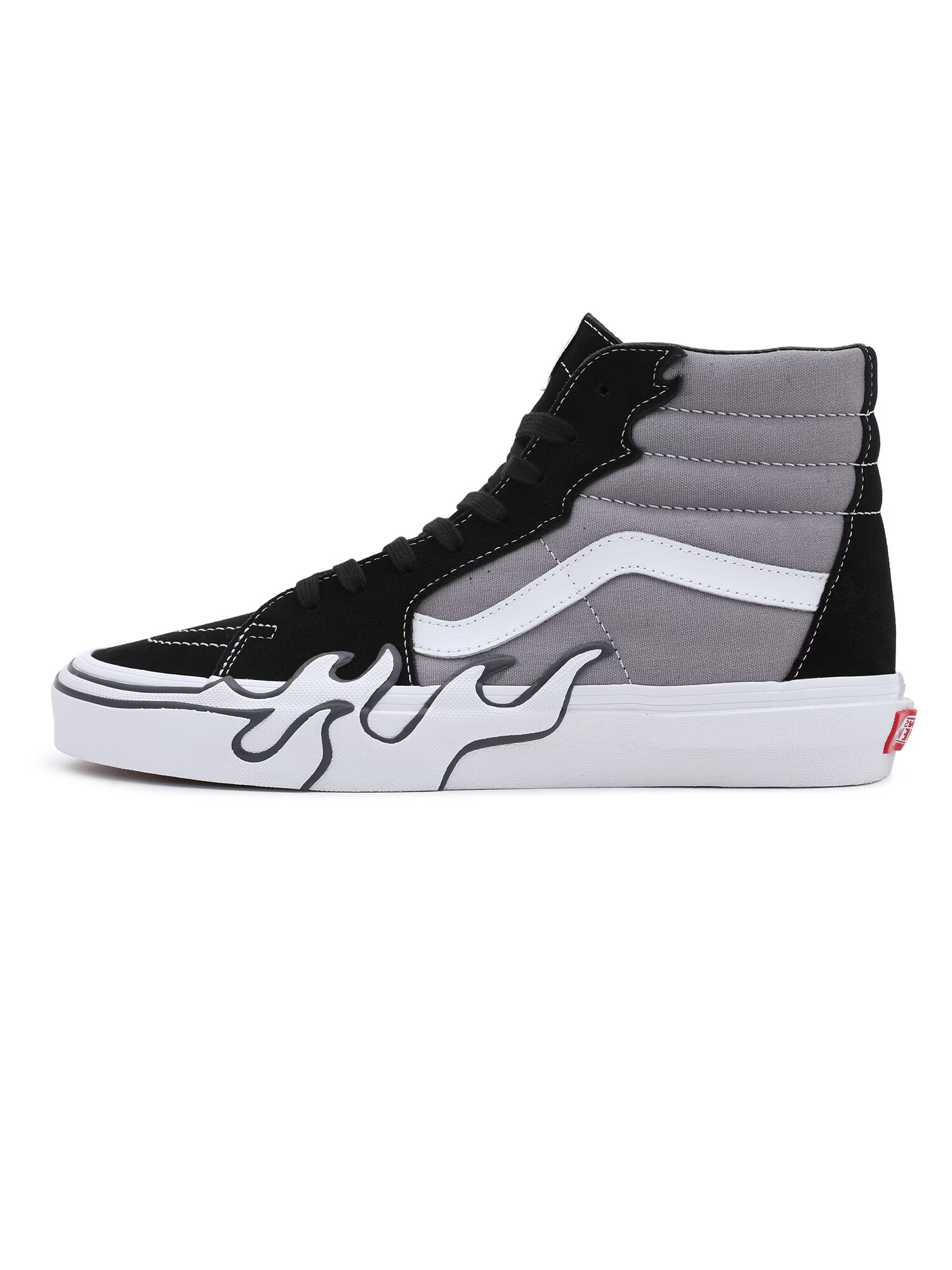 VANS Sneaker înalt gri / negru / alb - Pled.ro