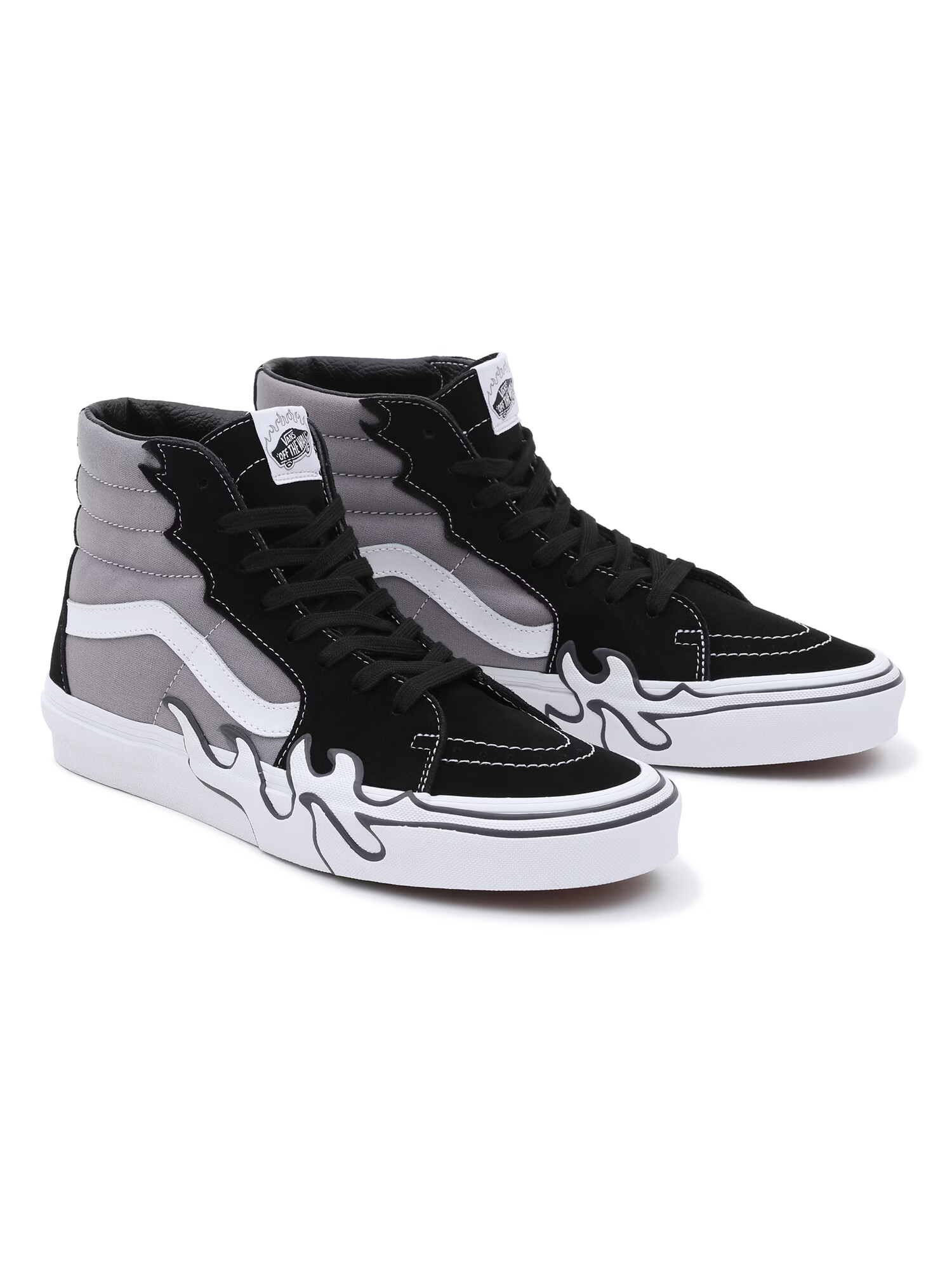 VANS Sneaker înalt gri / negru / alb - Pled.ro