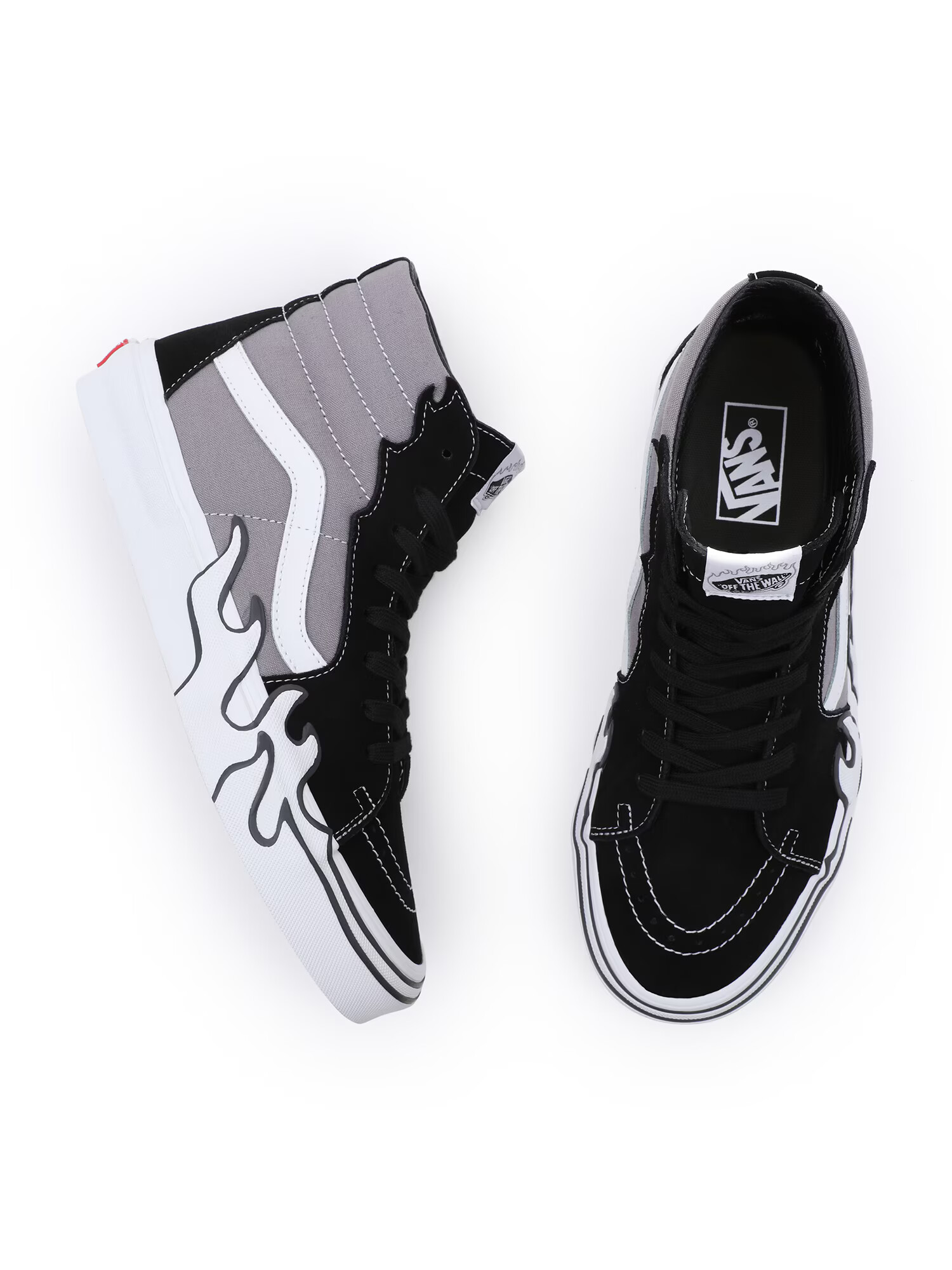 VANS Sneaker înalt gri / negru / alb - Pled.ro