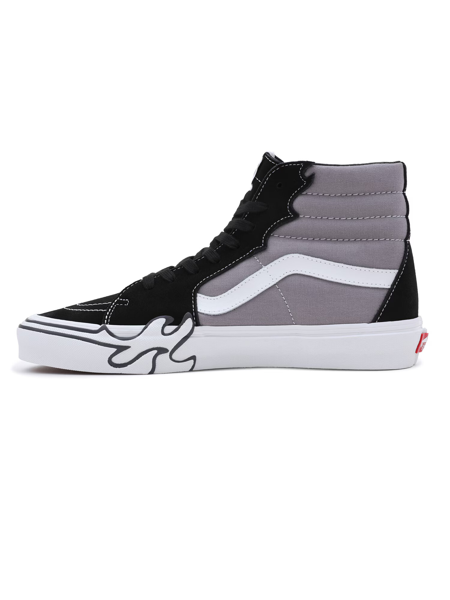 VANS Sneaker înalt gri / negru / alb - Pled.ro