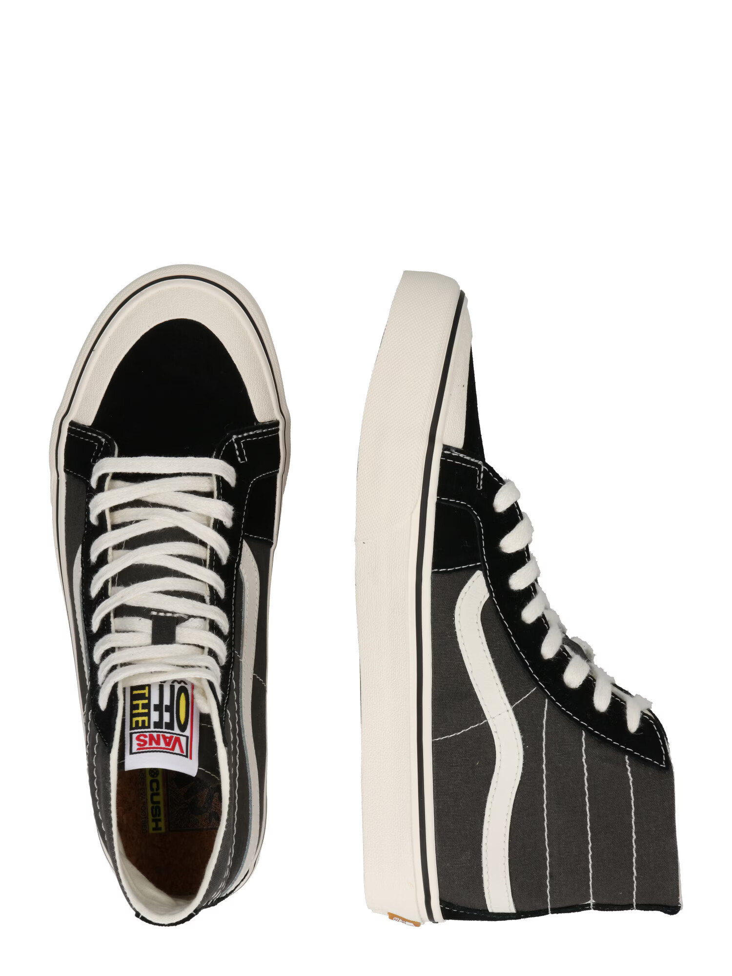 VANS Sneaker înalt negru / alb - Pled.ro