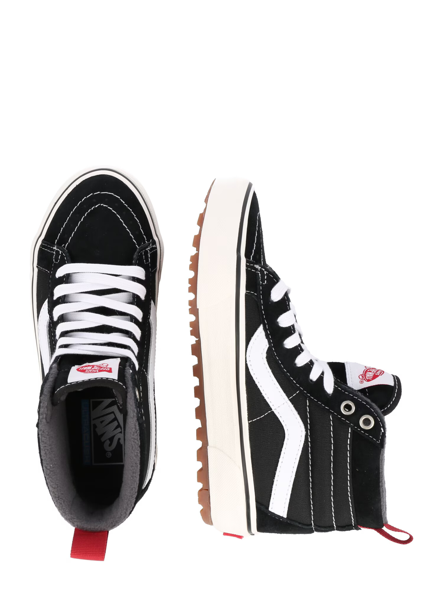 VANS Sneaker înalt negru / alb - Pled.ro