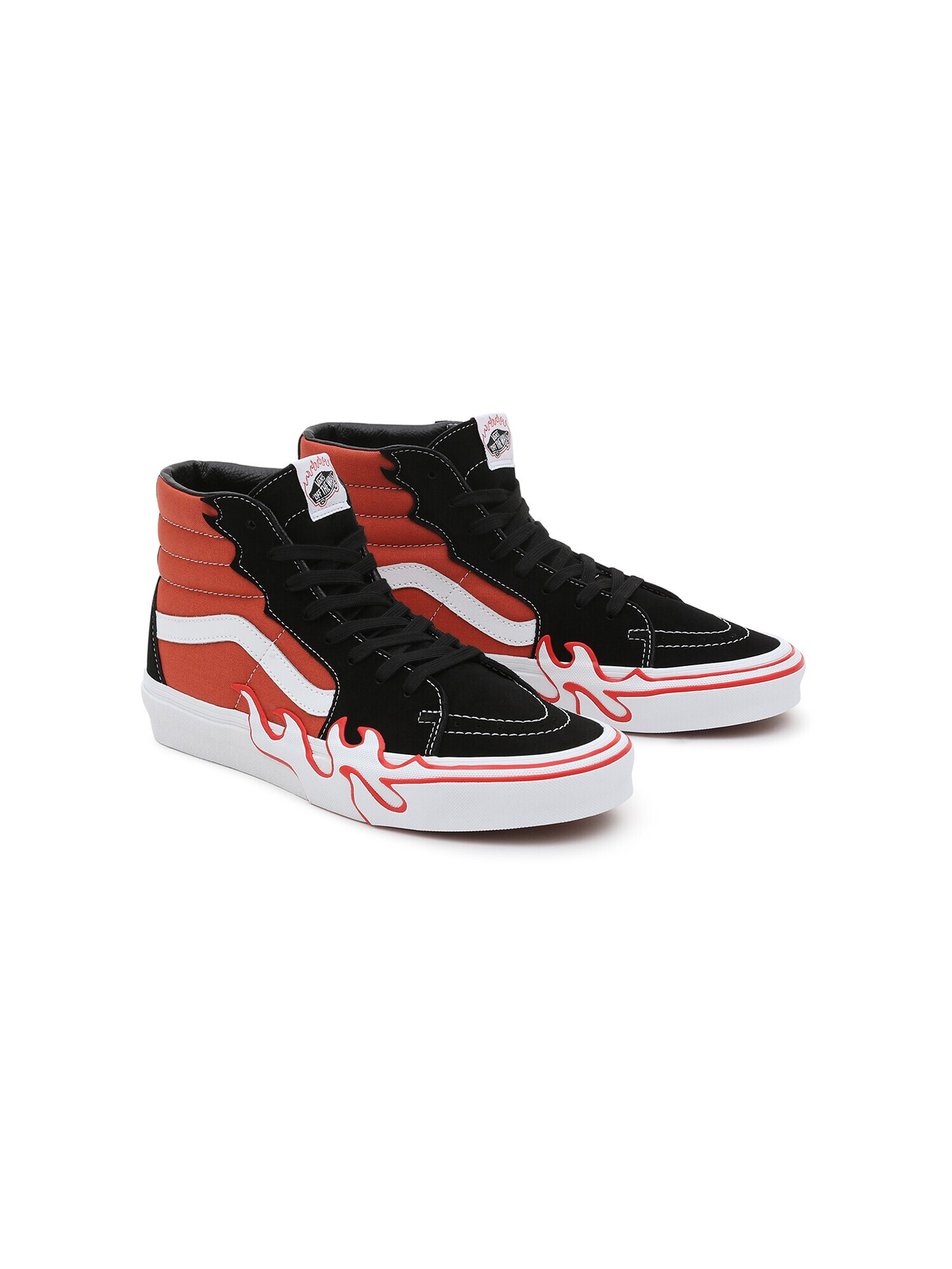 VANS Sneaker înalt 'SK8-Hi Flame' ocru / negru / alb - Pled.ro