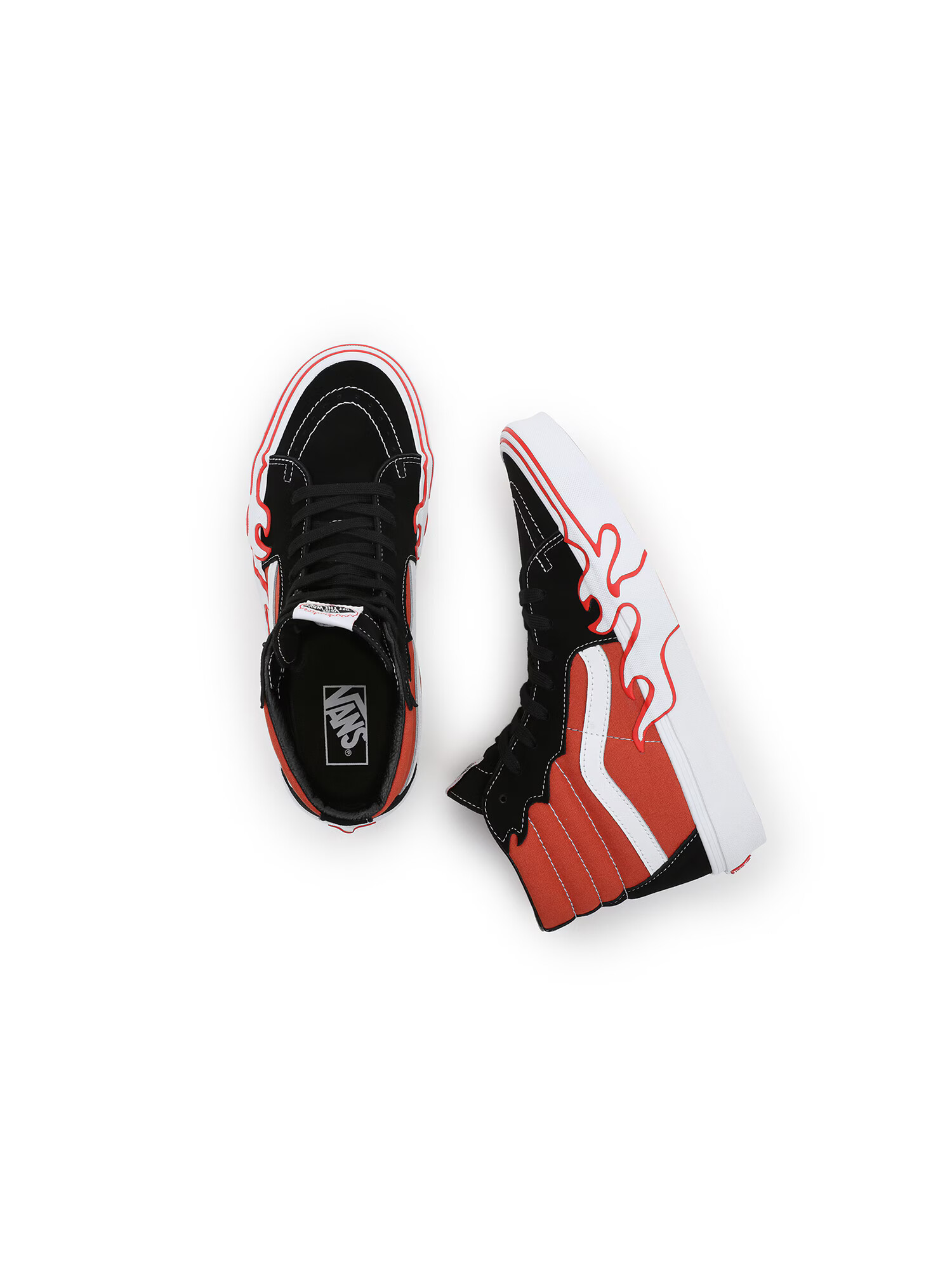 VANS Sneaker înalt 'SK8-Hi Flame' ocru / negru / alb - Pled.ro