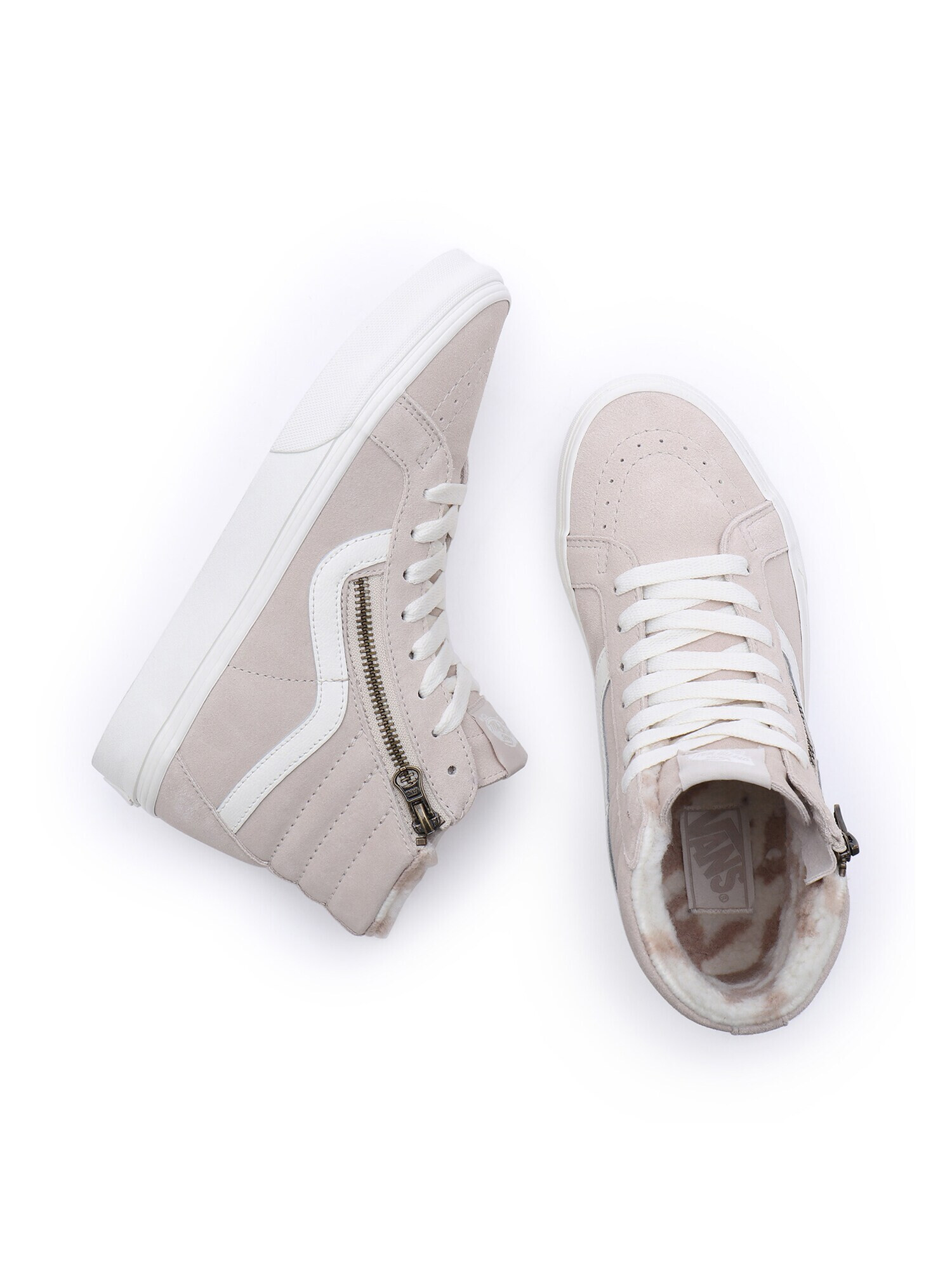 VANS Sneaker înalt 'SK8-Hi' gri taupe / alb - Pled.ro