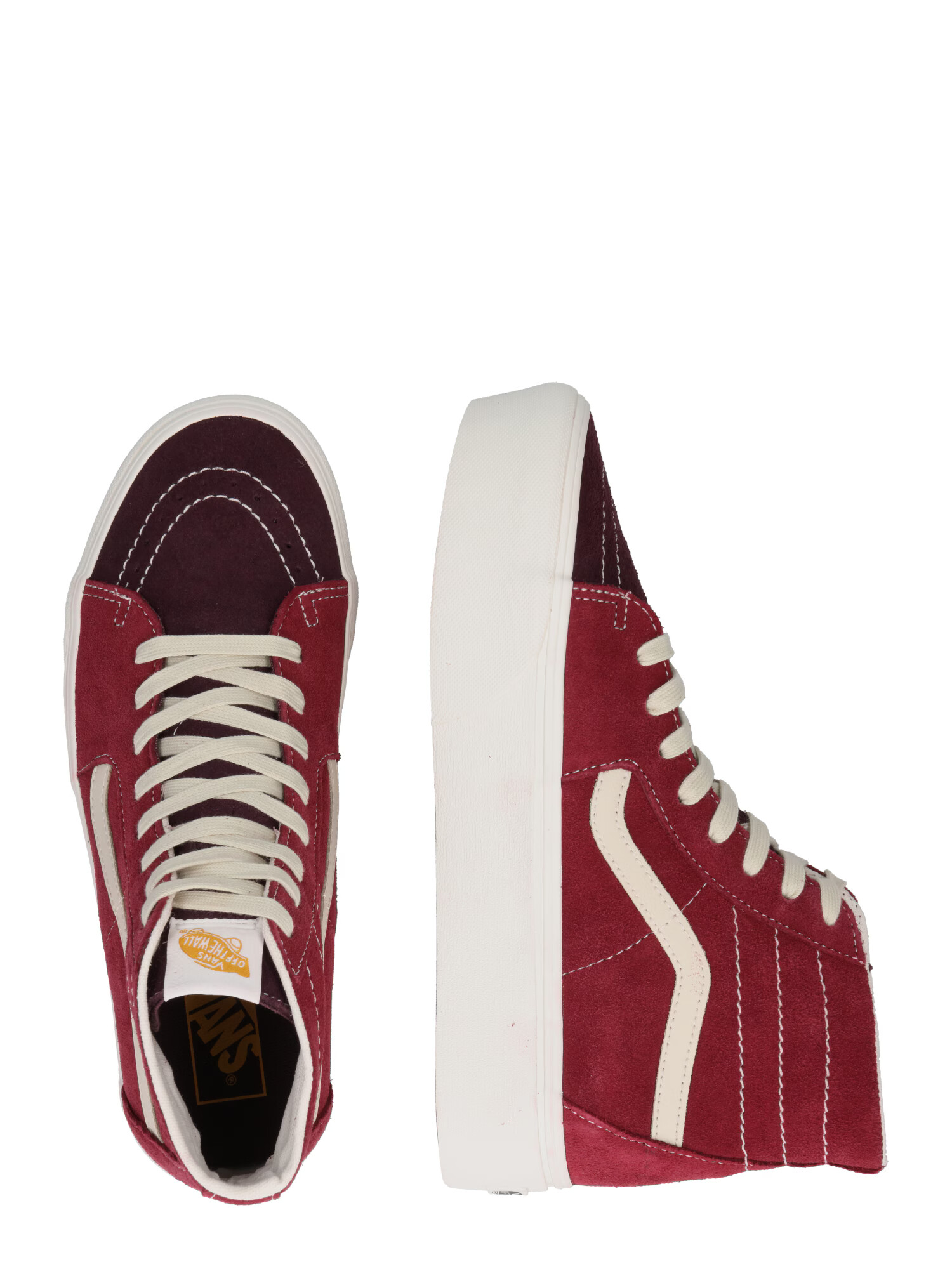 VANS Sneaker înalt 'SK8' mov zmeură / roșu bordeaux / alb - Pled.ro