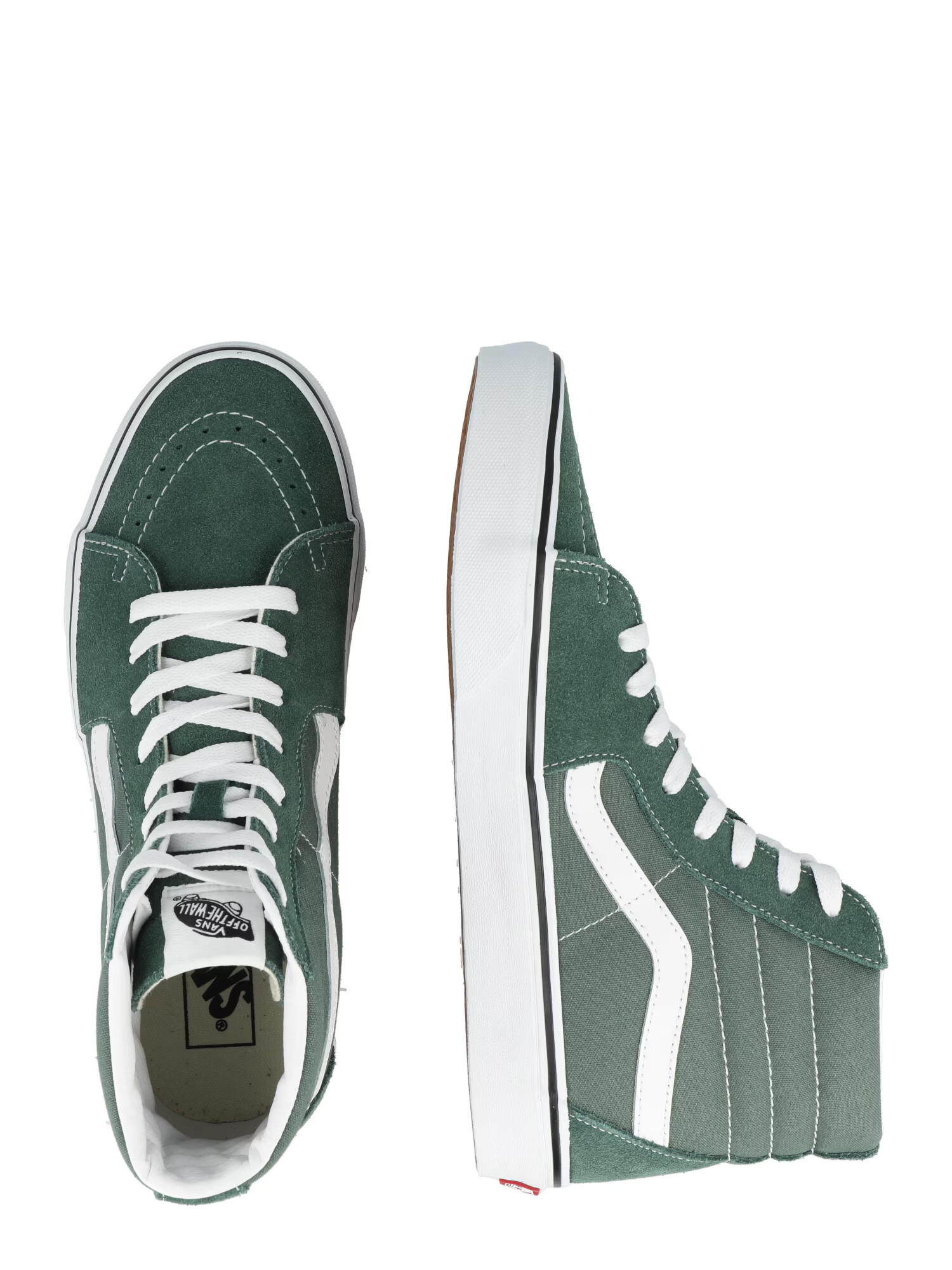 VANS Sneaker înalt verde smarald / alb - Pled.ro