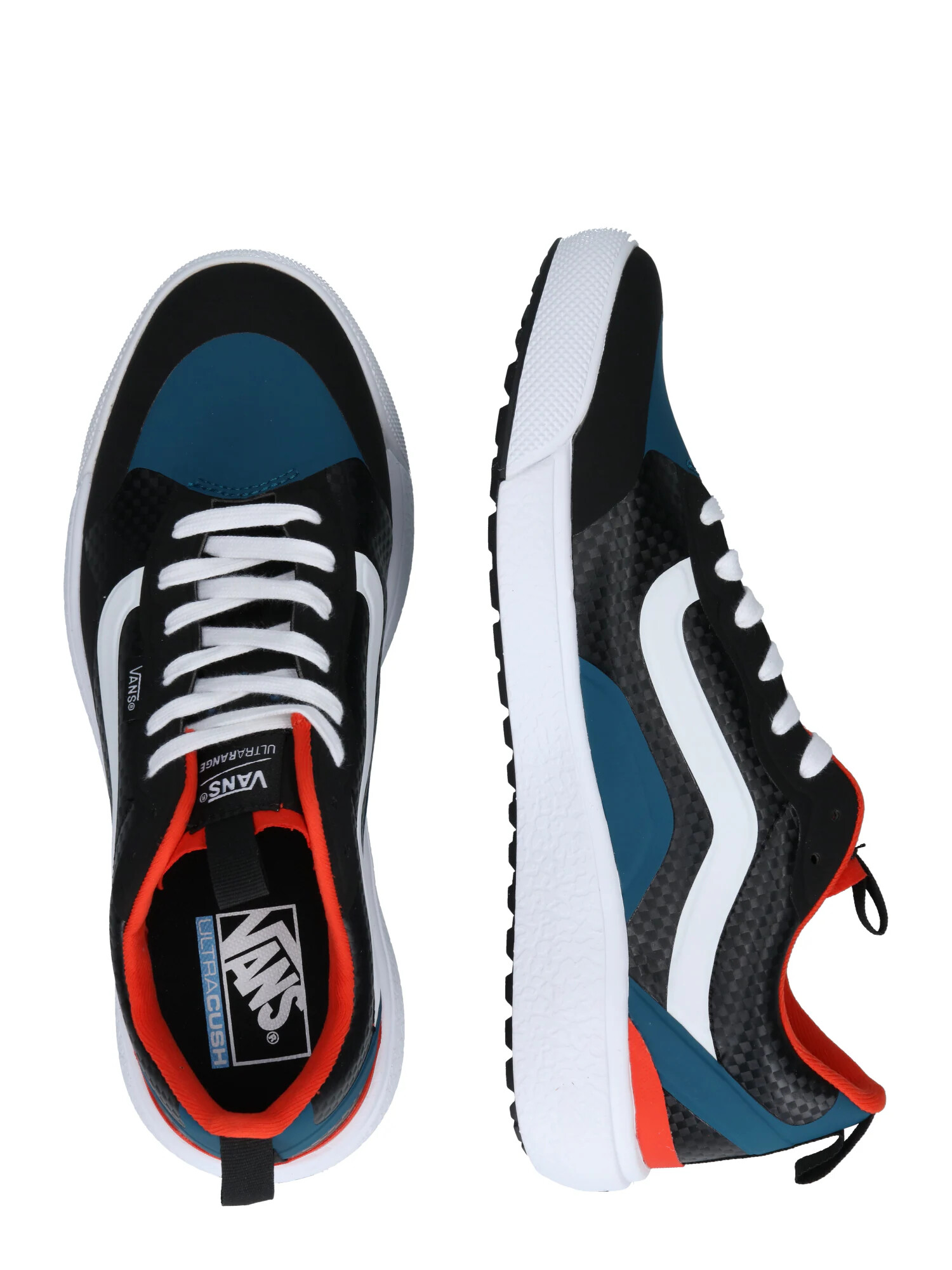 VANS Sneaker low albastru pastel / portocaliu închis / negru / alb - Pled.ro