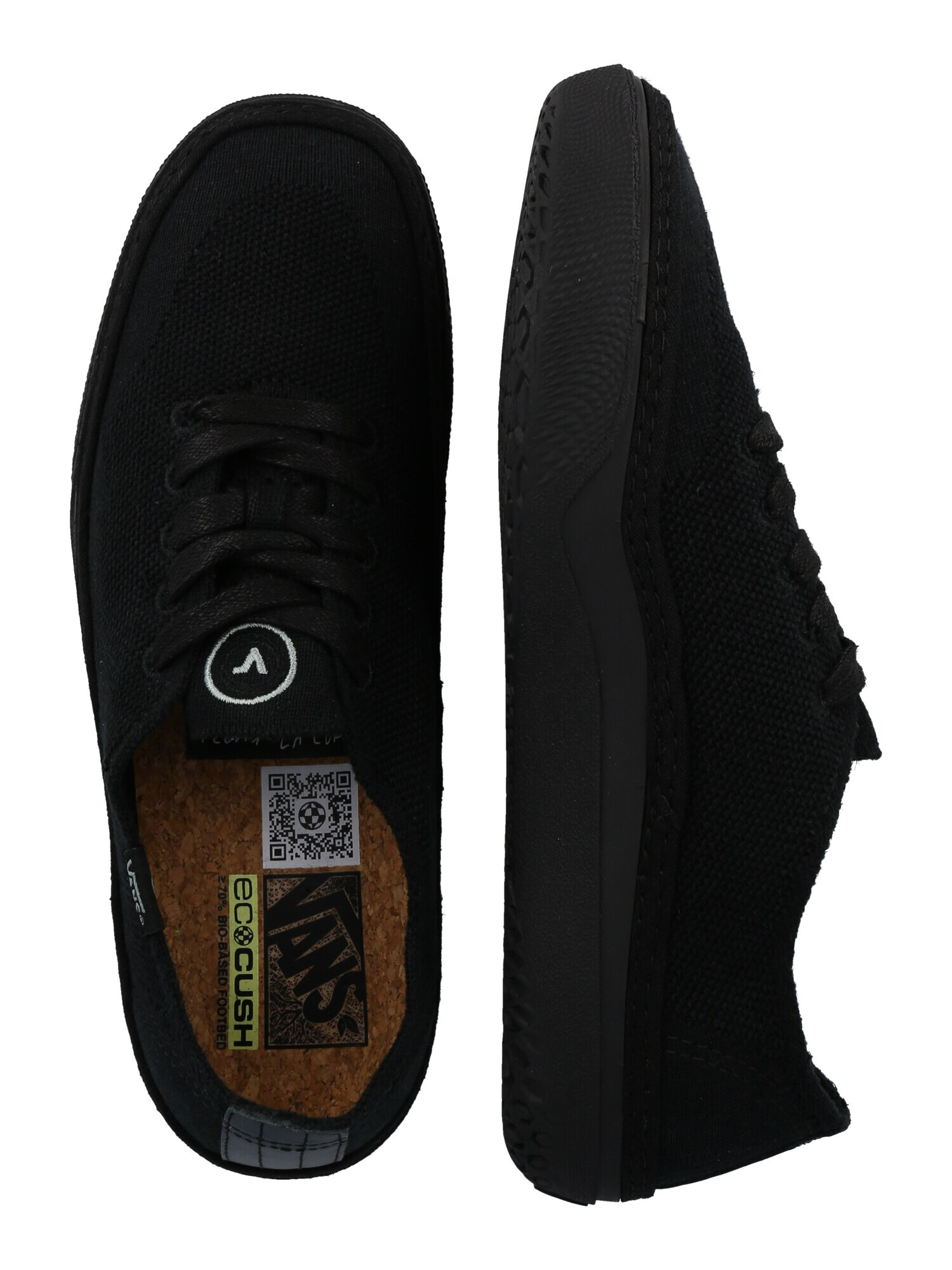 VANS Sneaker low 'Circle Vee' negru / alb - Pled.ro