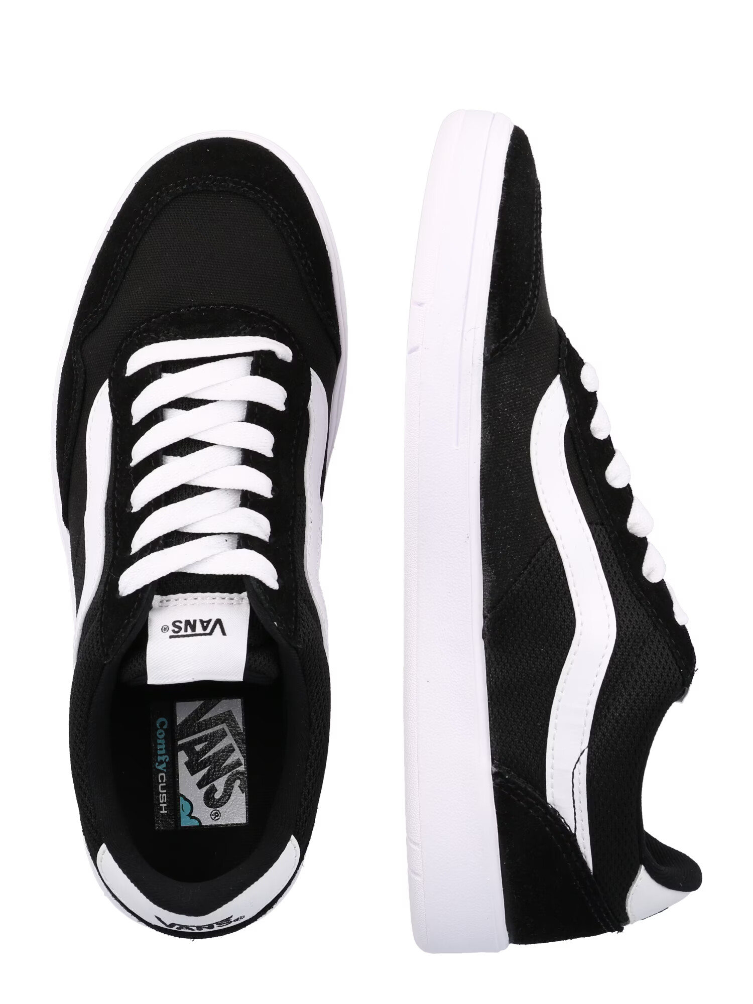 VANS Sneaker low 'Cruze' negru / alb - Pled.ro