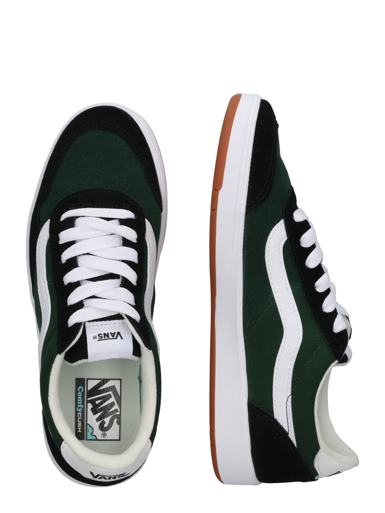 VANS Sneaker low 'Cruze' verde închis / negru / alb - Pled.ro