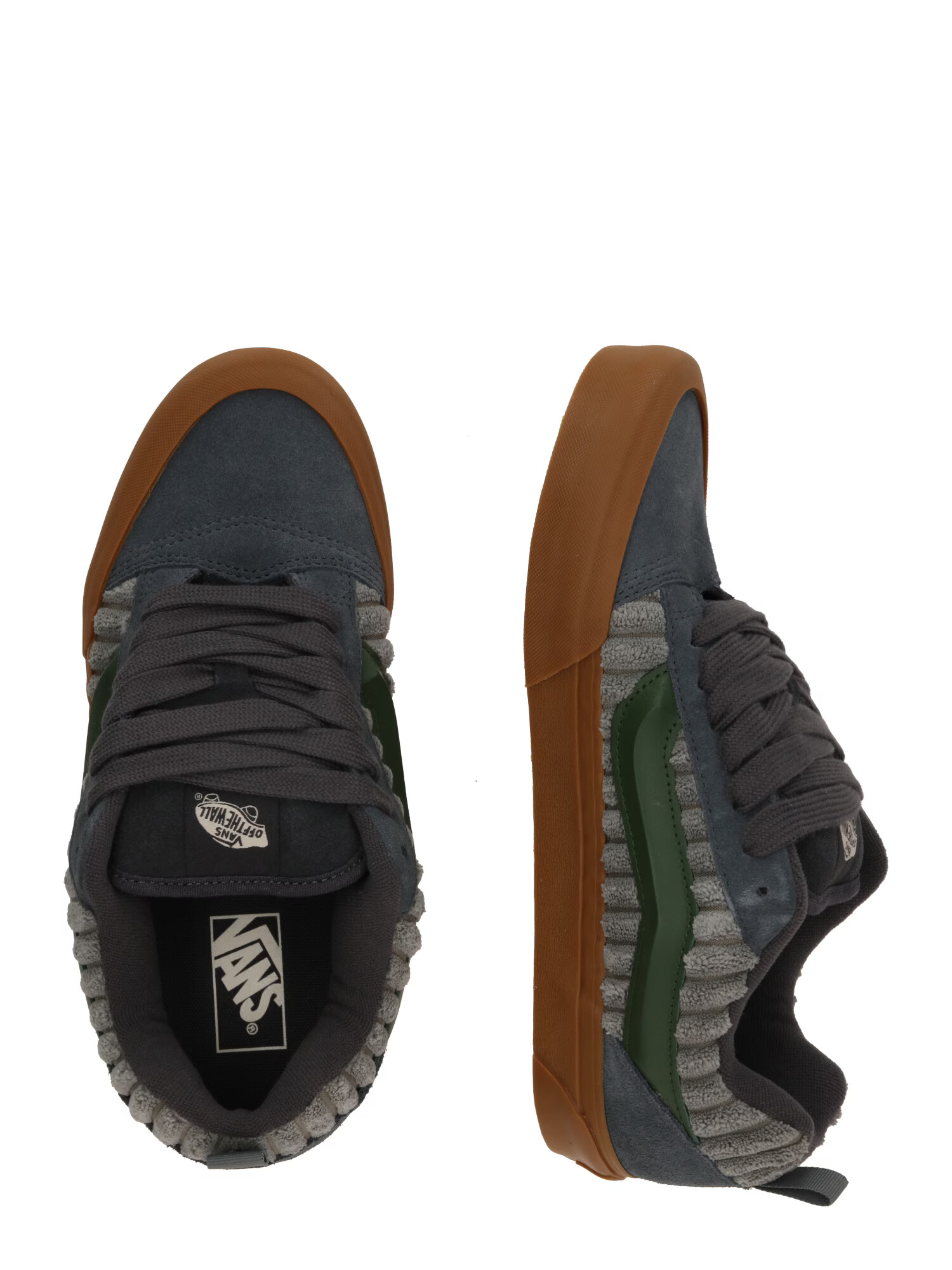 VANS Sneaker low 'Knu Skool' gri / gri închis / verde închis - Pled.ro