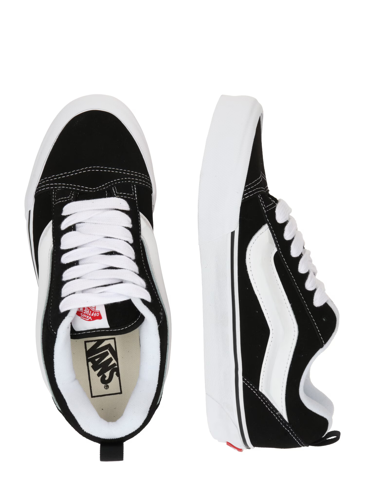 VANS Sneaker low 'Knu Skool' negru / alb - Pled.ro