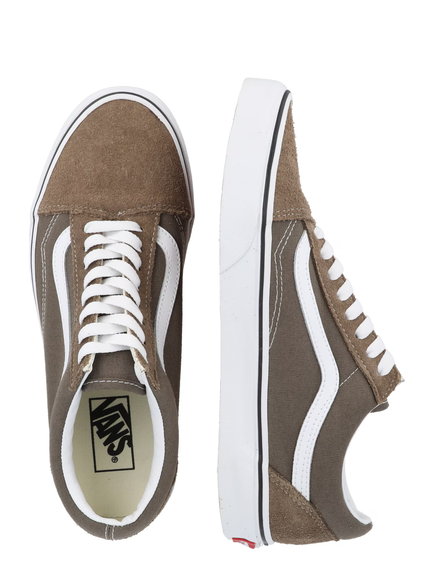 VANS Sneaker low maro deschis / alb - Pled.ro