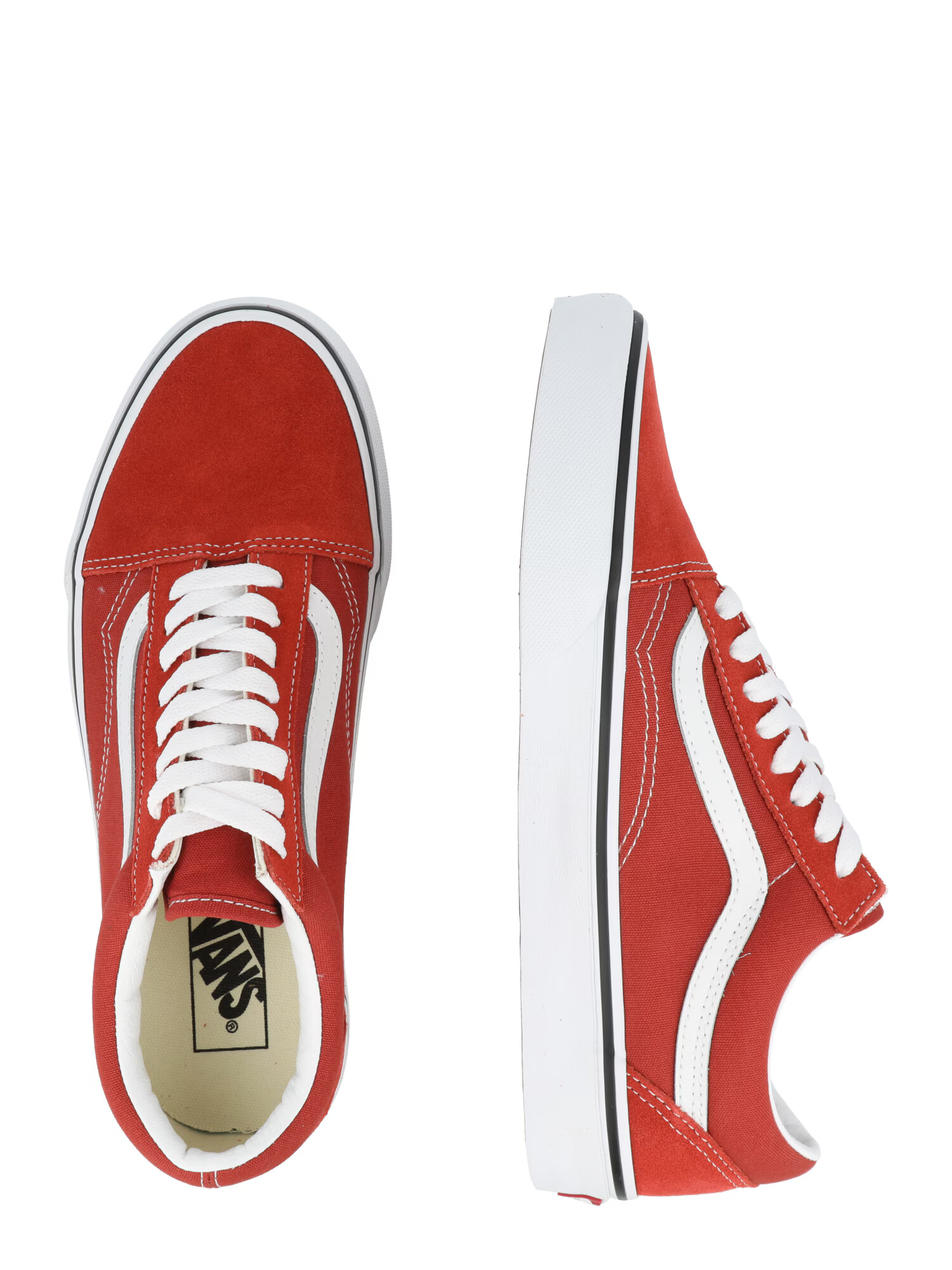 VANS Sneaker low maro ruginiu / alb - Pled.ro