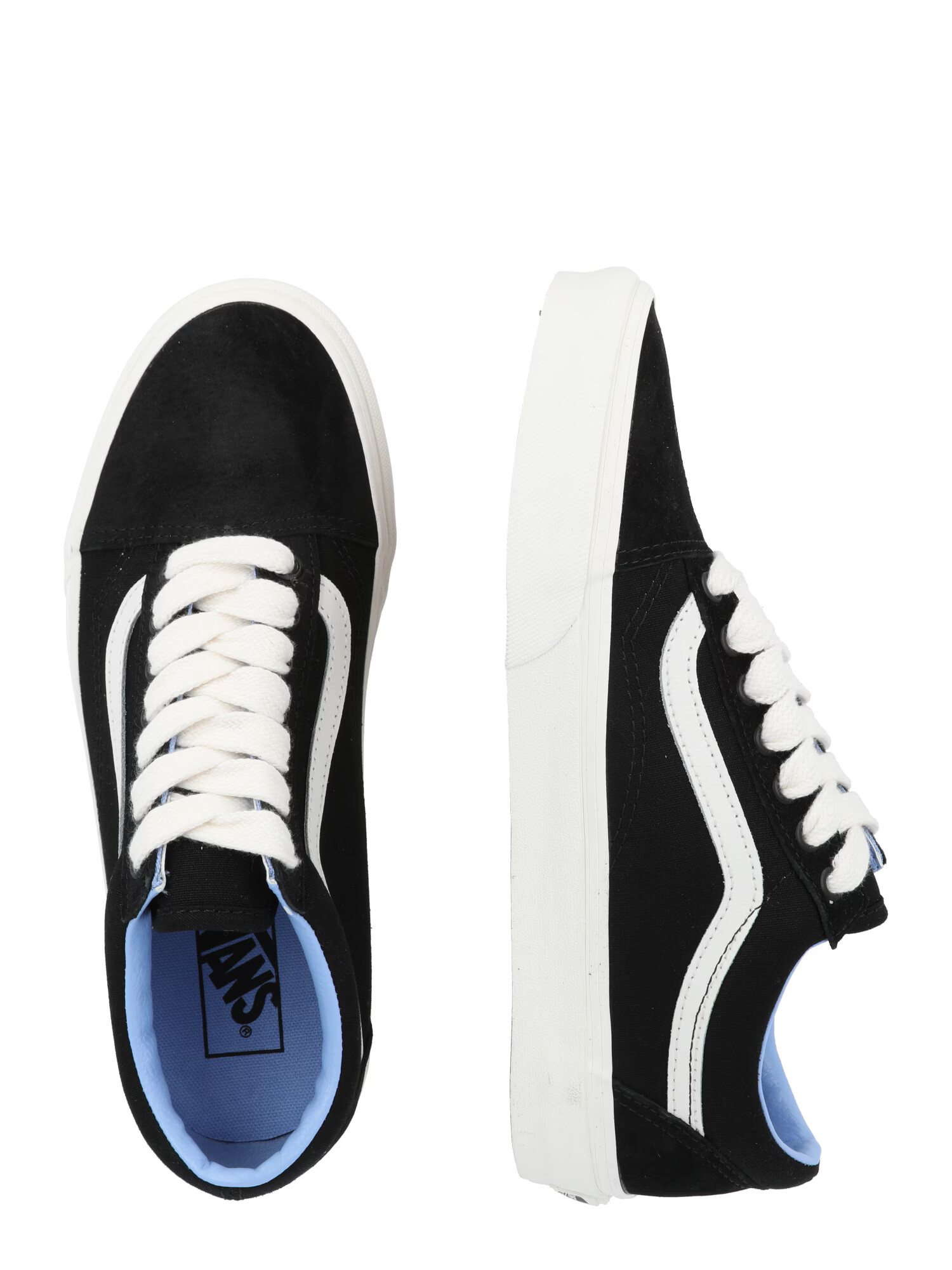 VANS Sneaker low 'OLD SKOOL' negru / alb - Pled.ro