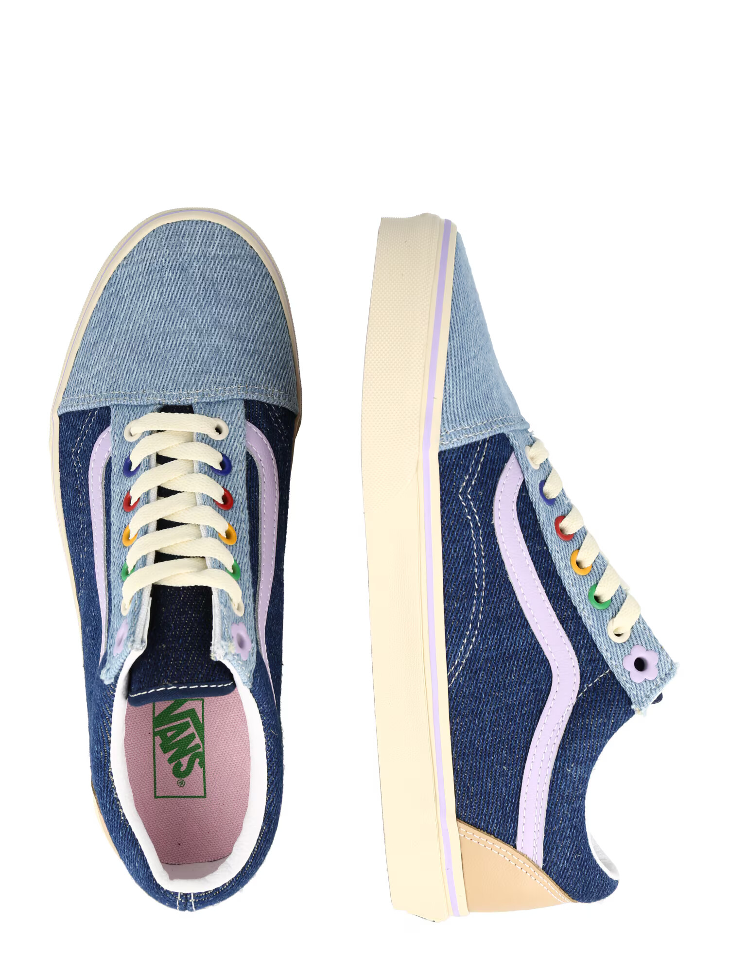 VANS Sneaker low 'Old Skool' albastru denim / albastru deschis / alb - Pled.ro