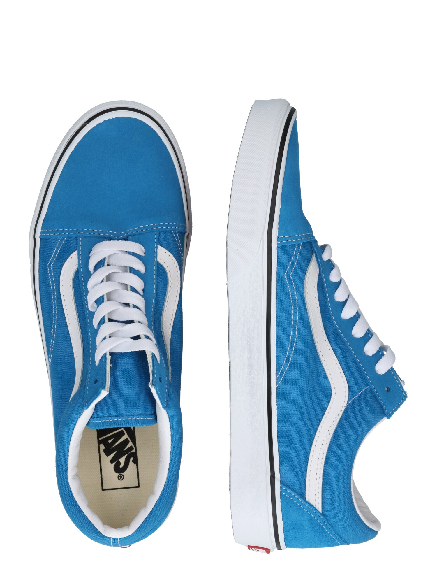 VANS Sneaker low 'Old Skool' azuriu / alb - Pled.ro