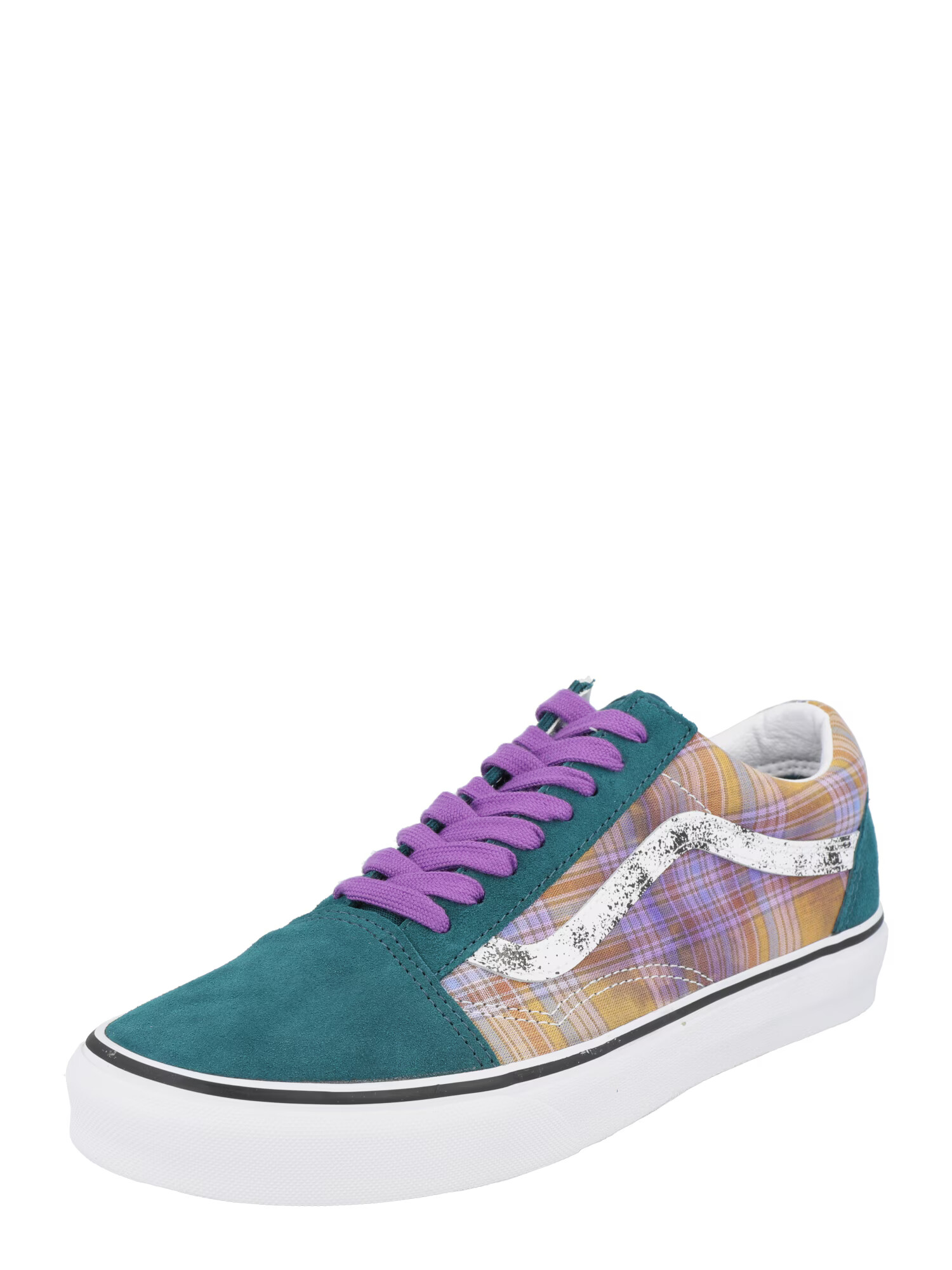 VANS Sneaker low 'Old Skool' bej / verde smarald / mov orhidee / alb - Pled.ro