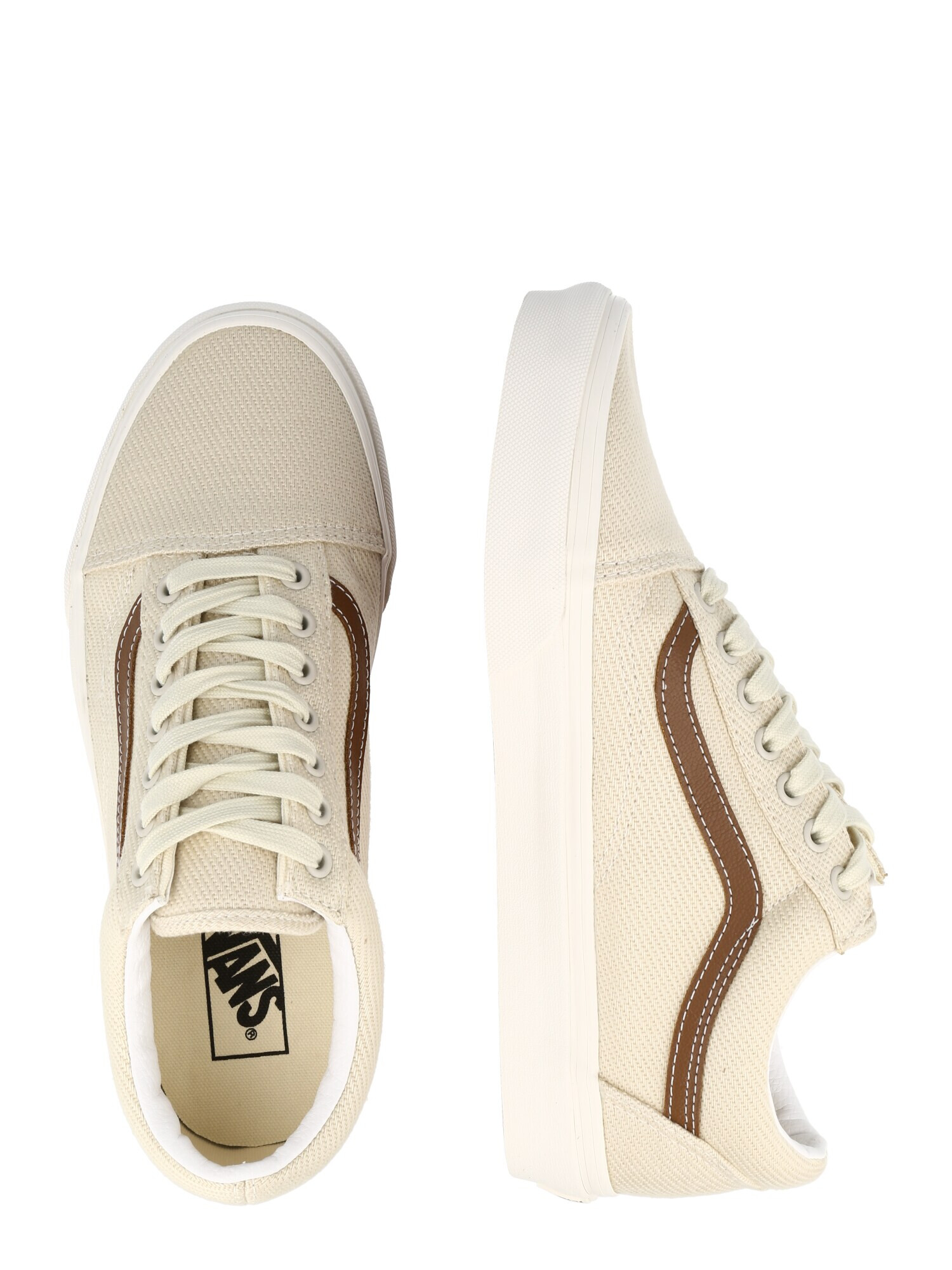 VANS Sneaker low 'Old Skool' crem / maro - Pled.ro