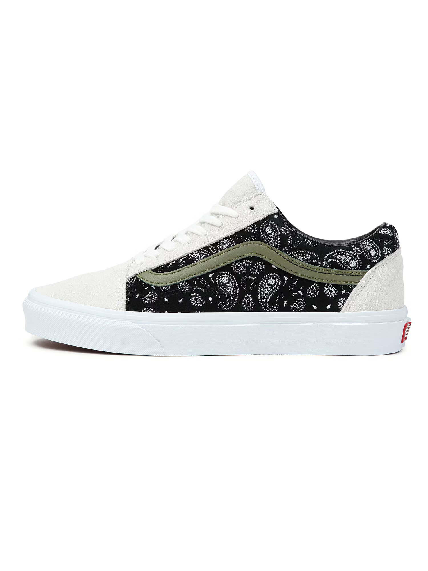 VANS Sneaker low 'Old Skool' kaki / negru / alb - Pled.ro