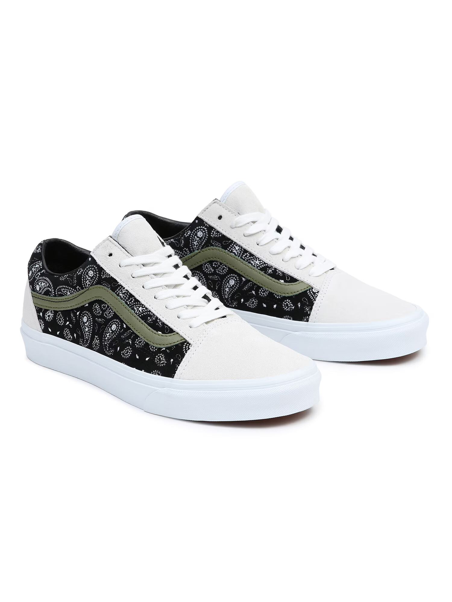 VANS Sneaker low 'Old Skool' kaki / negru / alb - Pled.ro