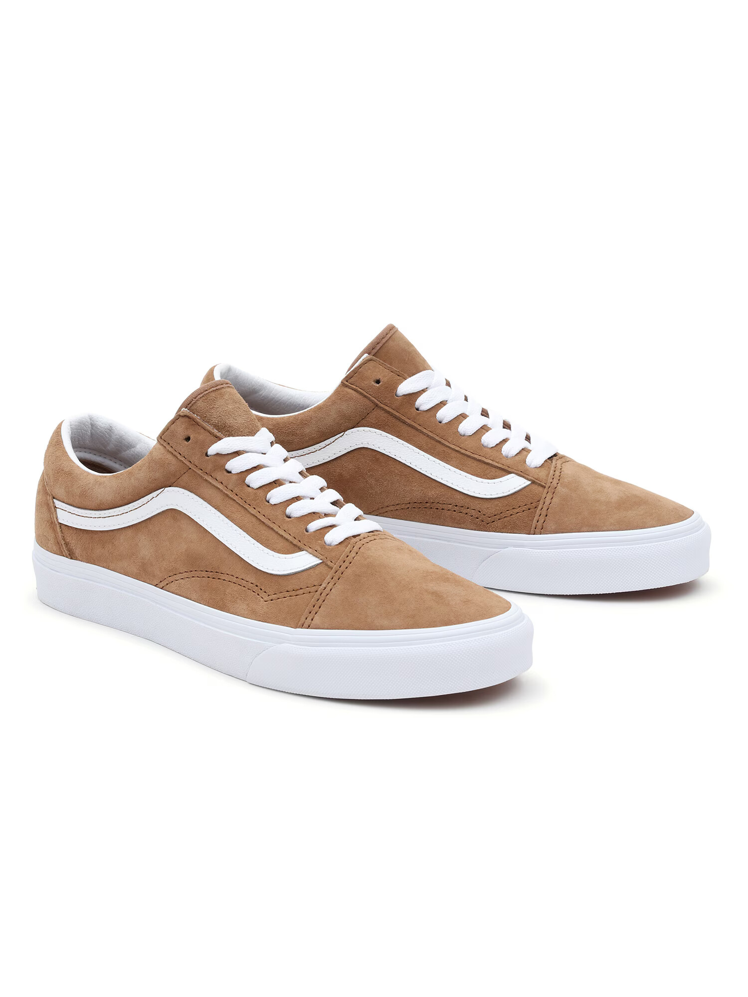 VANS Sneaker low 'Old Skool' maro caramel / alb - Pled.ro