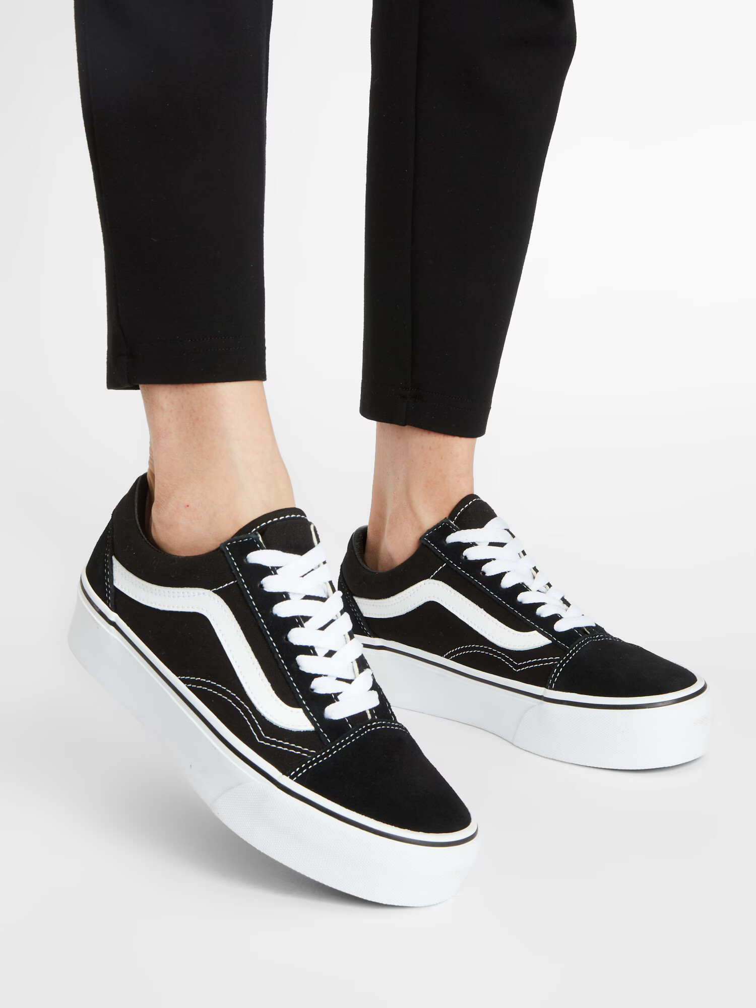 VANS Sneaker low 'Old Skool' negru / alb - Pled.ro