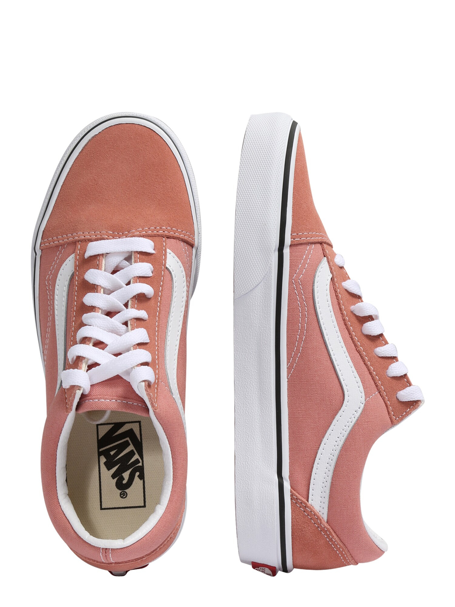 VANS Sneaker low 'Old Skool' portocaliu somon / alb - Pled.ro