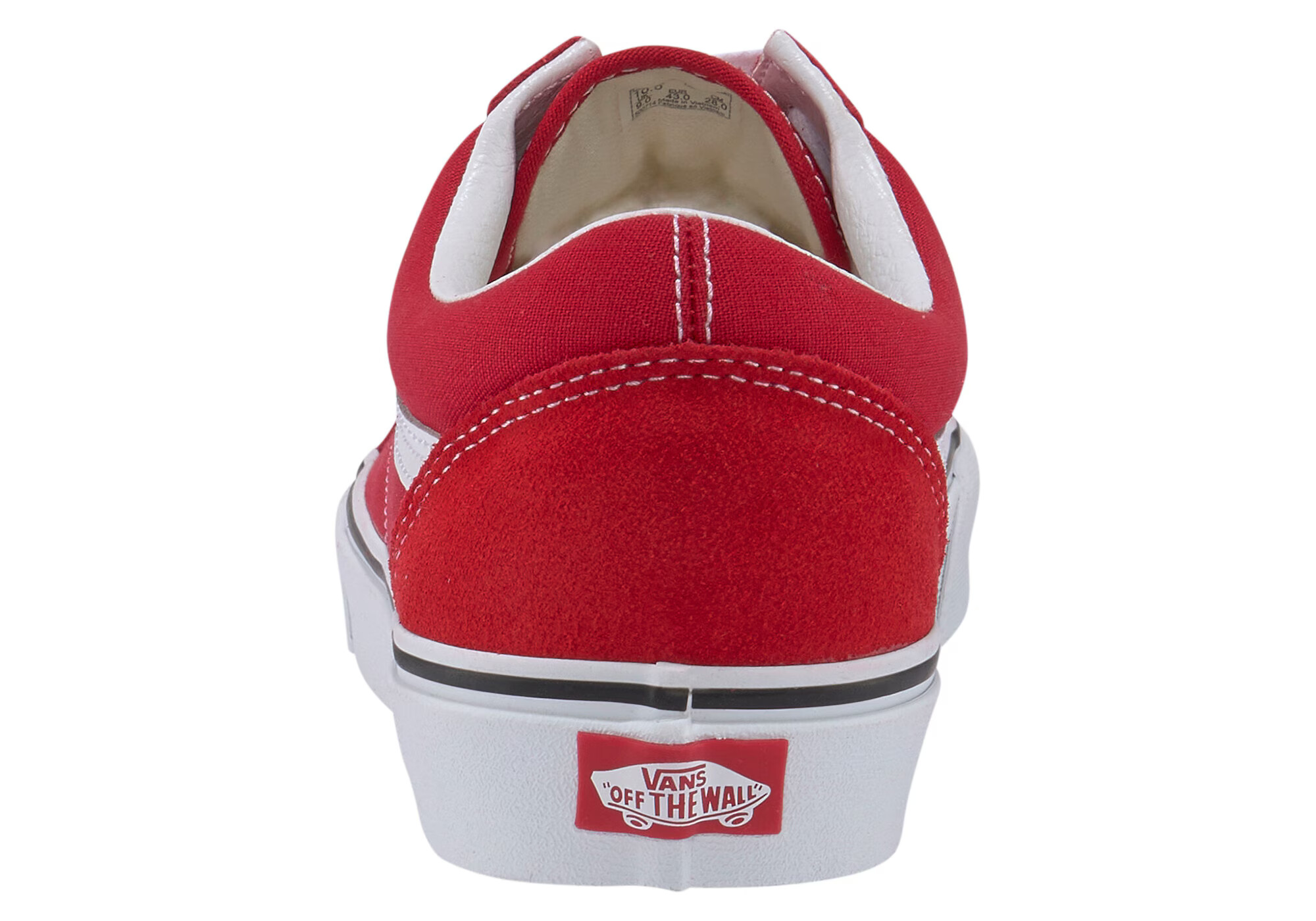 VANS Sneaker low 'Old Skool' roșu cranberry / alb - Pled.ro