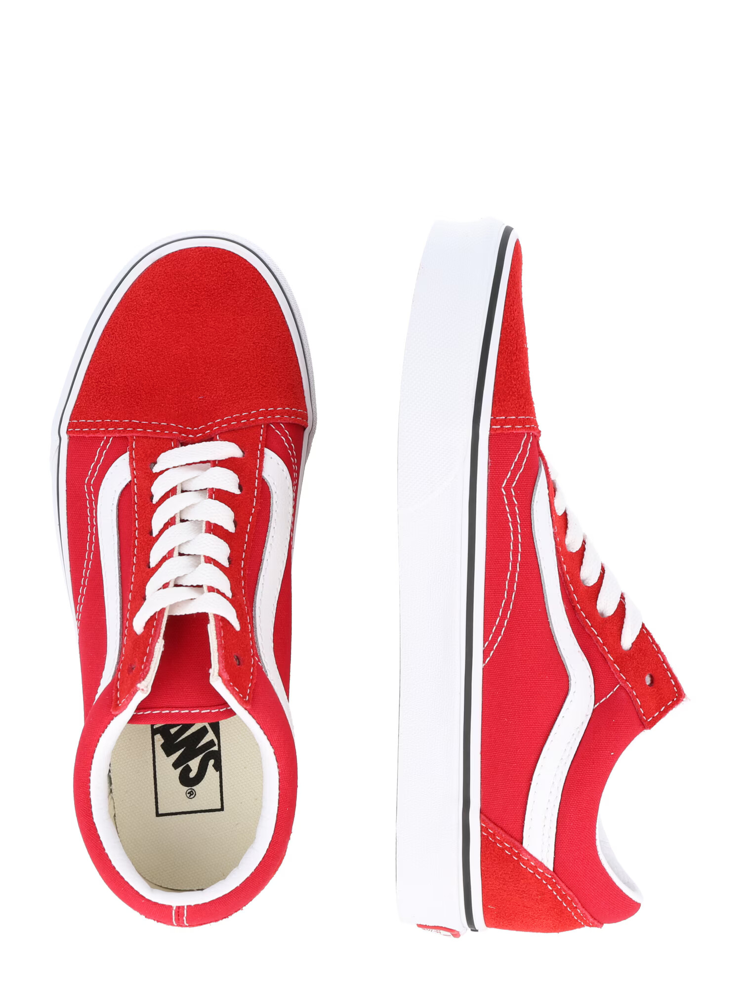 VANS Sneaker low 'Old Skool' roșu cranberry / alb - Pled.ro