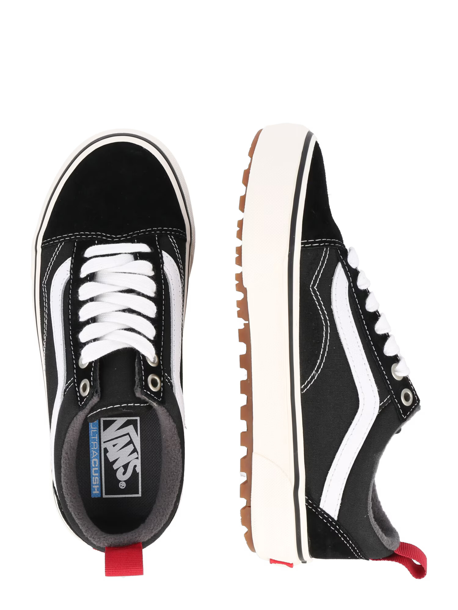 VANS Sneaker low roșu / negru / alb - Pled.ro