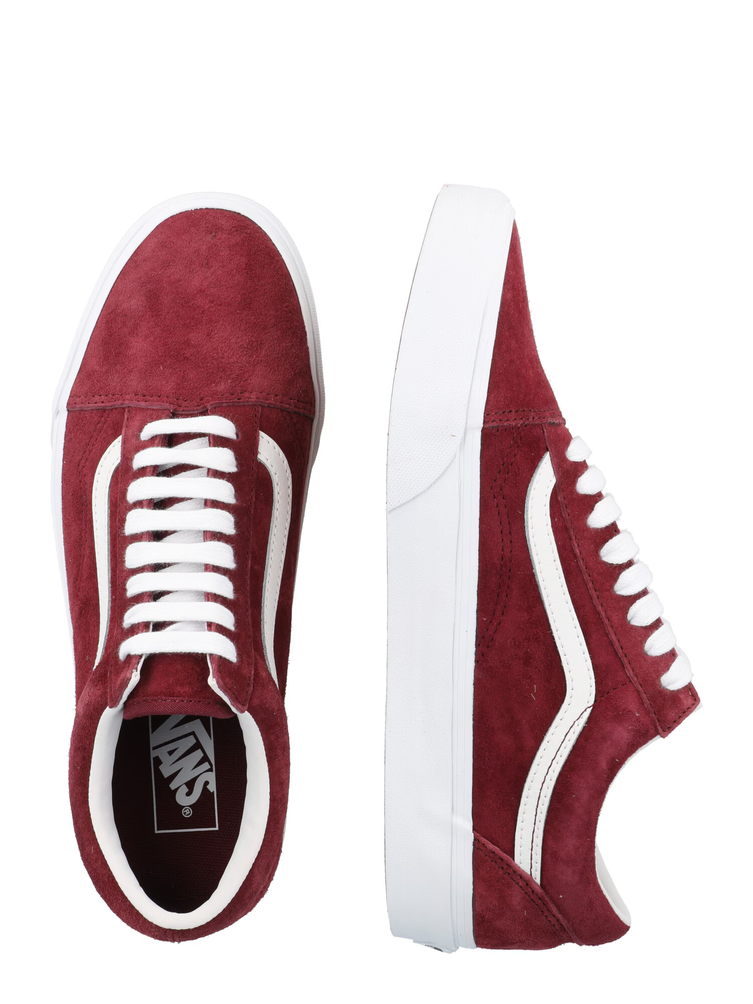 VANS Sneaker low roșu vin / alb - Pled.ro